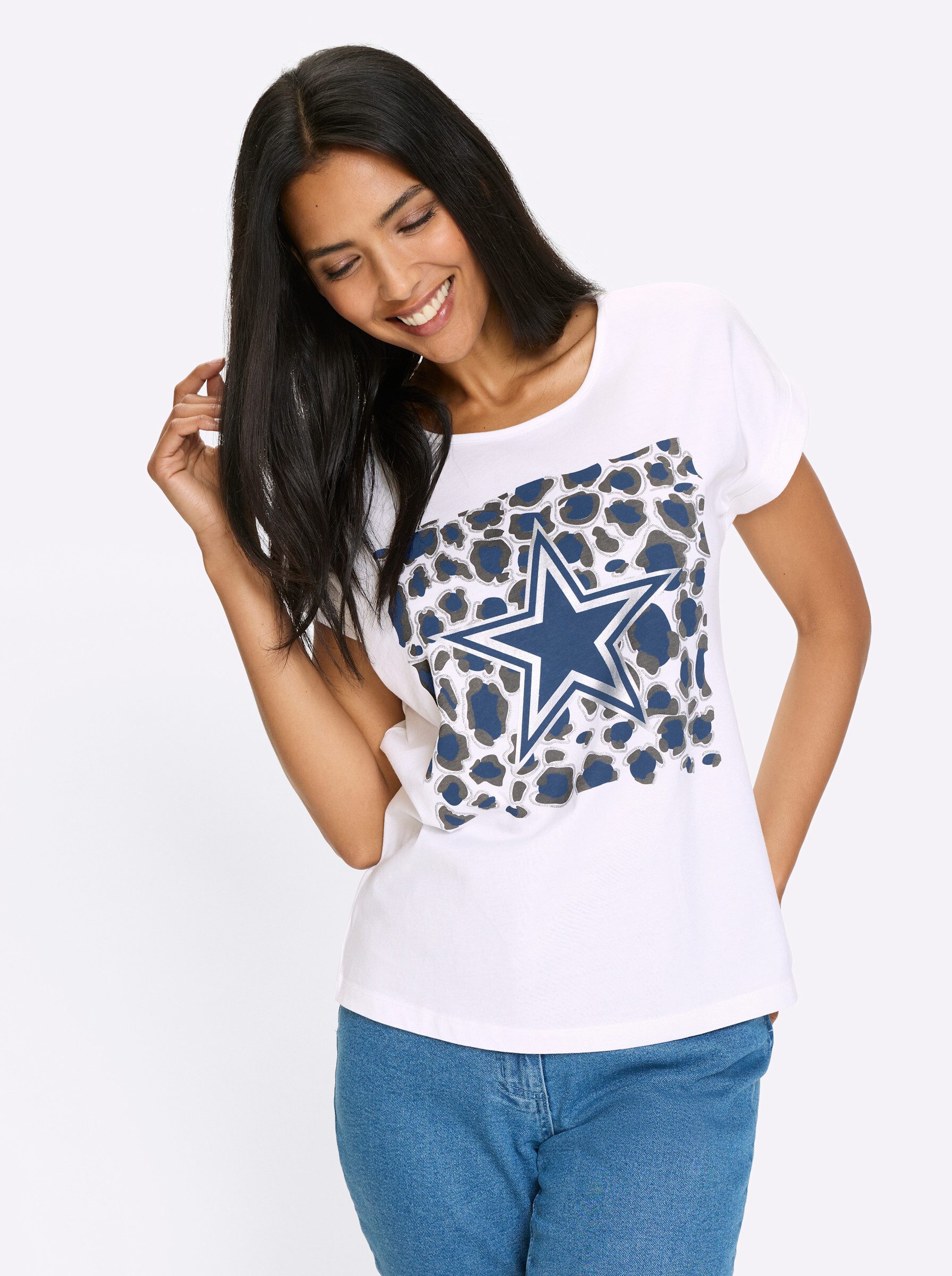 Sieh an! T-Shirt Kurzarmshirt . günstig online kaufen