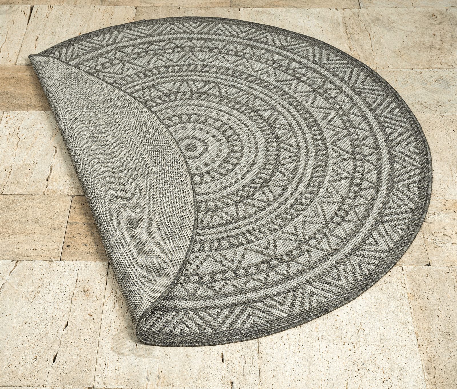 the carpet Teppich Mistra, rund, Höhe: 1 mm