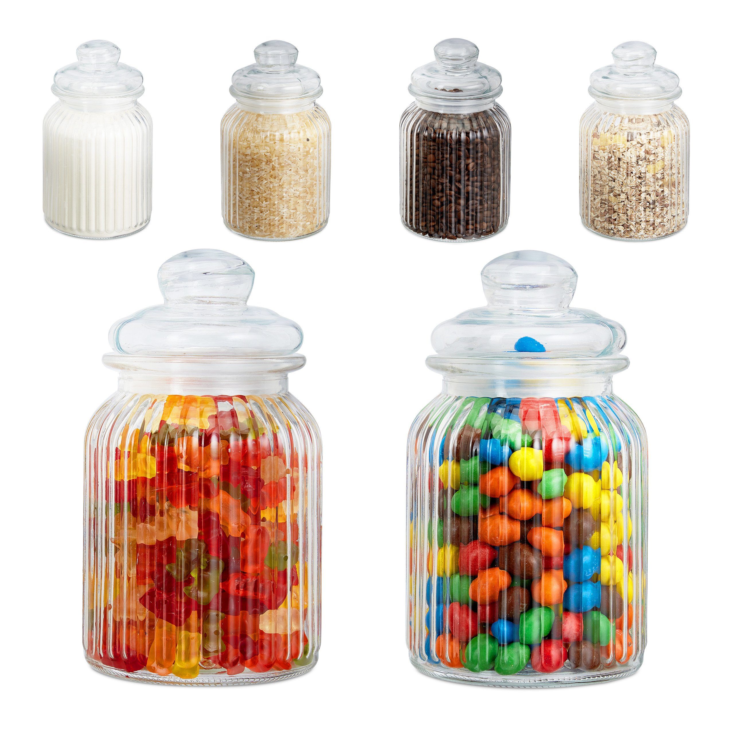 Vorratsglas Vorratsgläser 6er Set 1000 ml