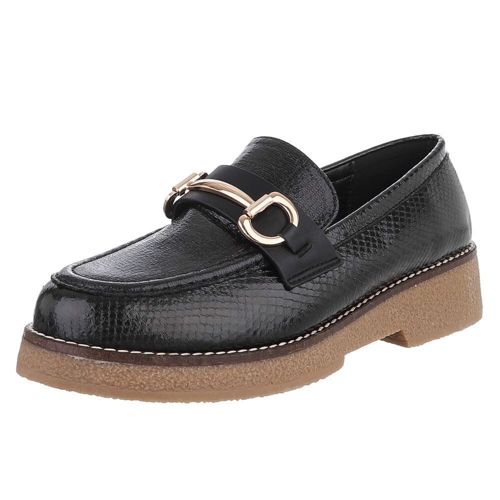 Ital-Design Eleganter Loafer mit Schnalle für Damen – Komfort & Stil Slippe günstig online kaufen