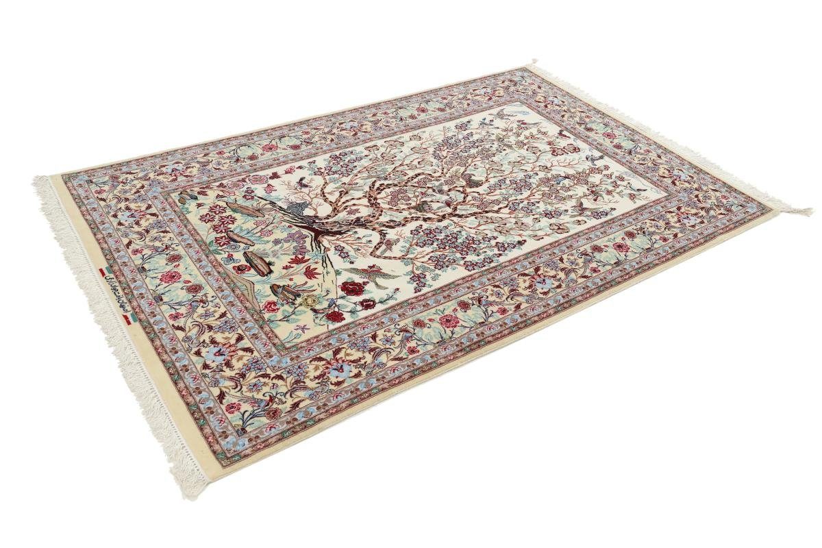 Isfahan Orientteppich Orientteppich, 150x230 Handgeknüpfter rechteckig, 6 Seidenkette Höhe: Nain Trading, mm