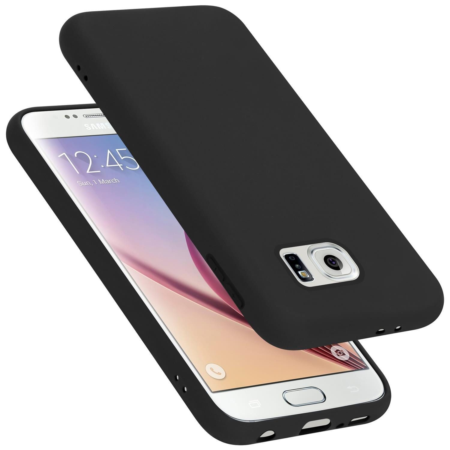 Cadorabo Handyhülle für Samsung Galaxy S6 Hülle Samsung Galaxy S6, Flexible Hülle TPU Silikon Schutzhülle Back Cover Case