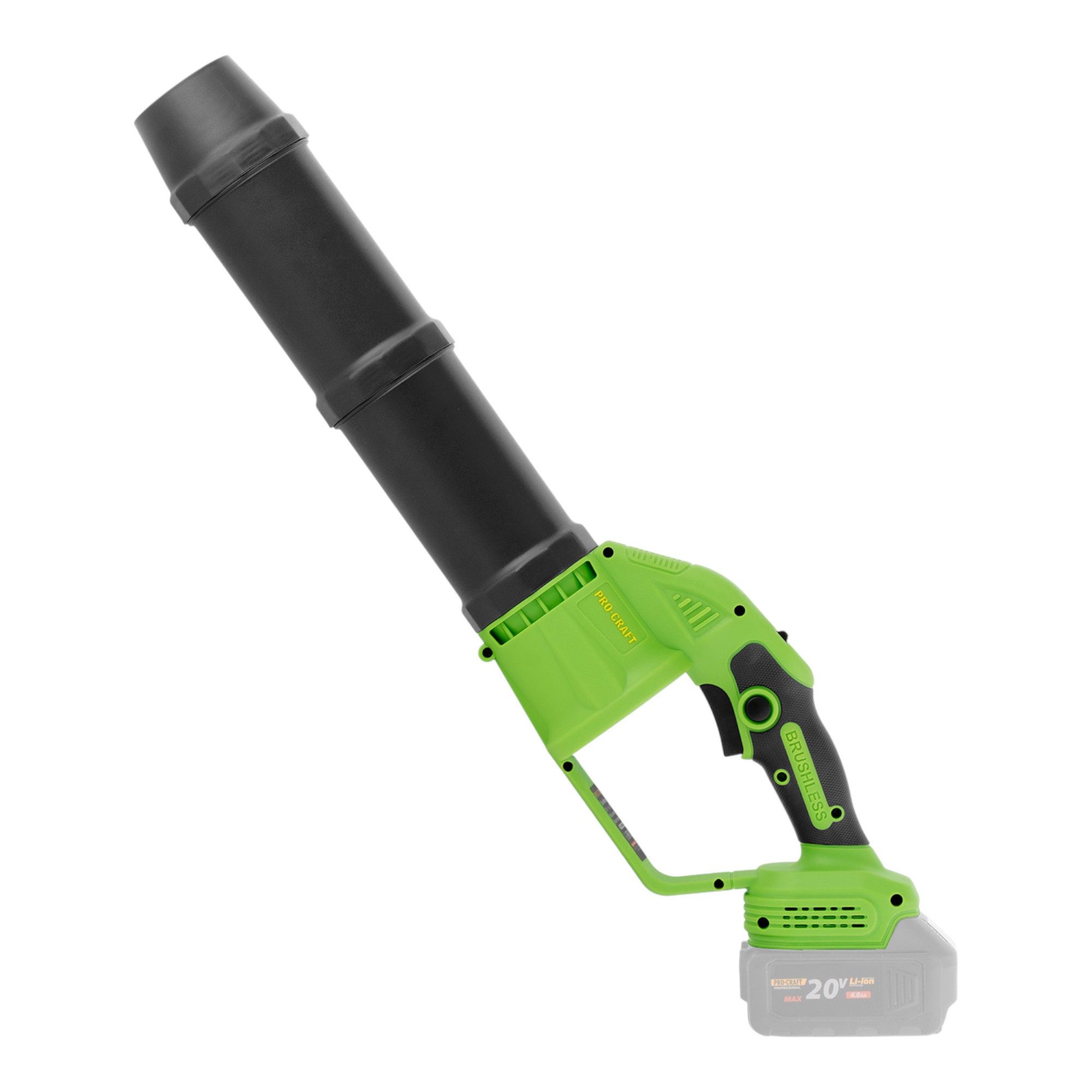 PRO CRAFT Akku-Laubbläser PB24bb Akku Laubbläser 20 V Brushless Solo - ohne Akku, ohne Ladegerät