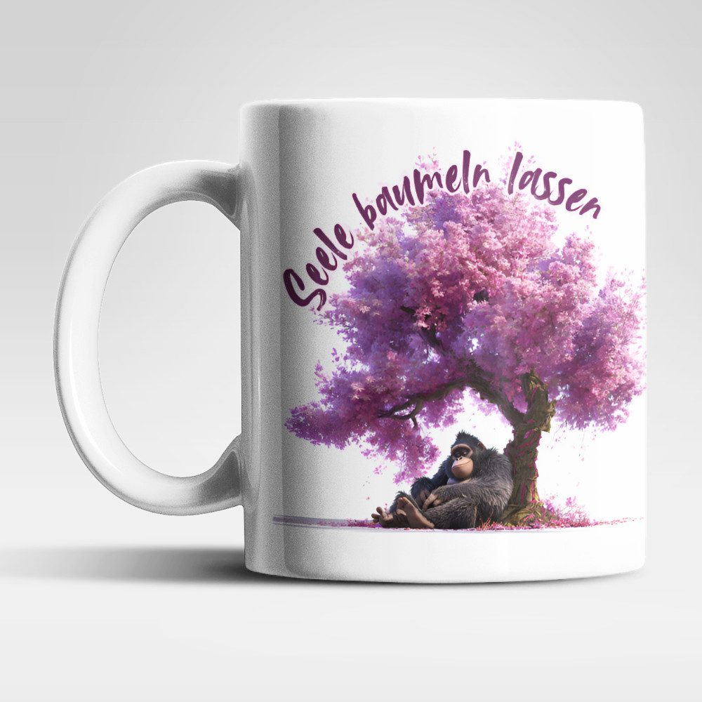 WS-Trend Tasse Seele baumeln lassen Panda Hase Kaffeetasse Teetasse Geschenkidee, Keramik