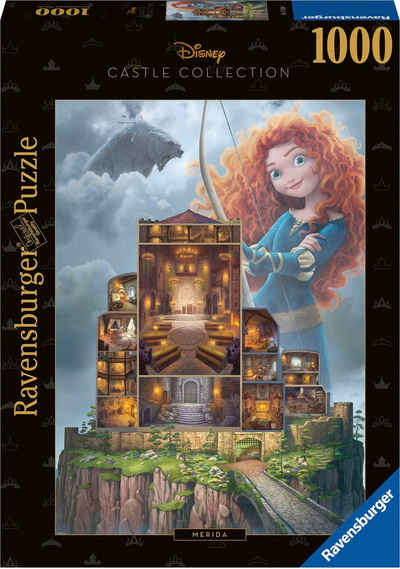 Ravensburger Puzzle Disney Castle Collection, Merida, 1000 Puzzleteile, Made in Germany