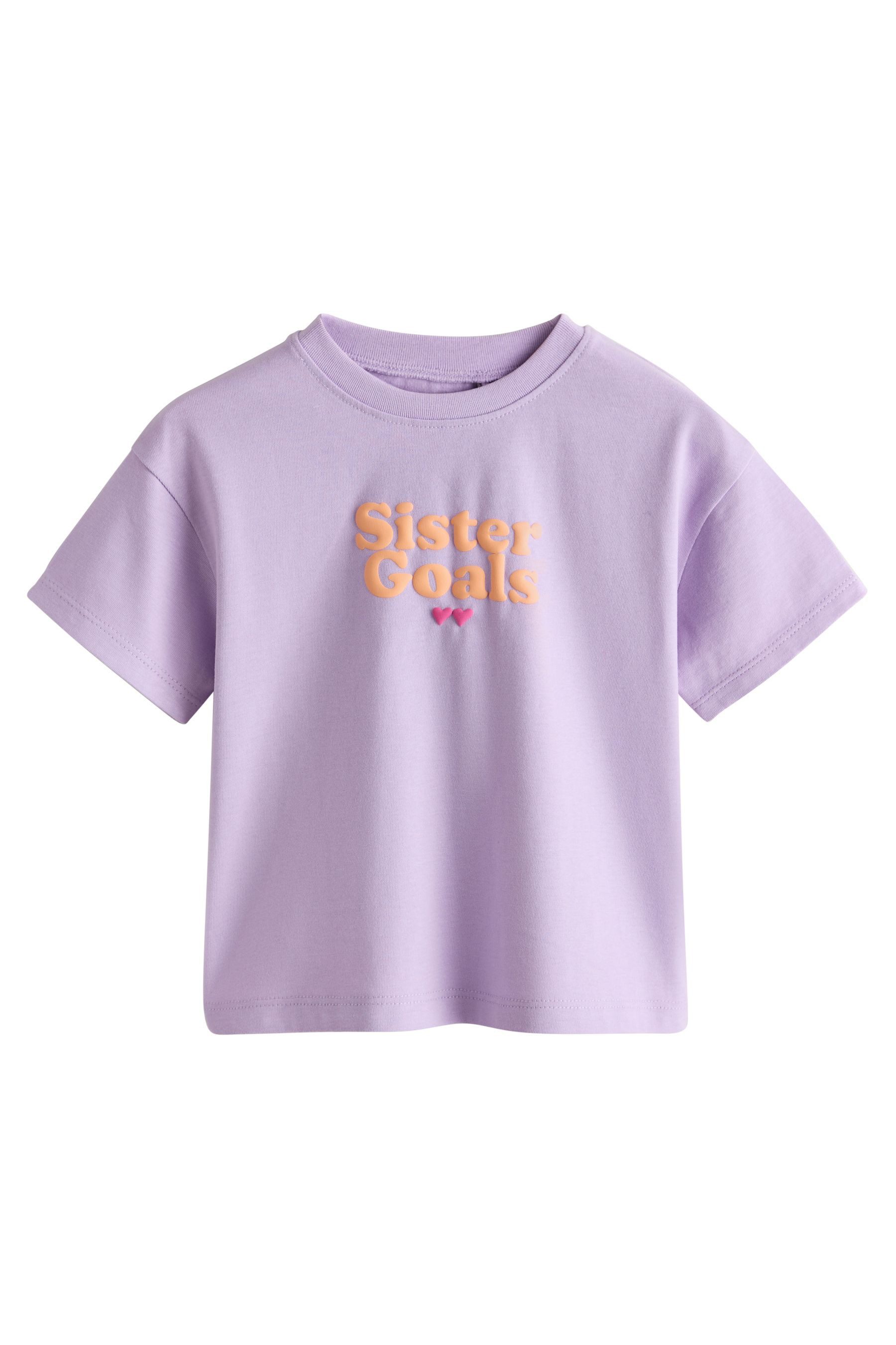 Next T-Shirt Shirt mit 'Sister'-Schriftzug (1-tlg)