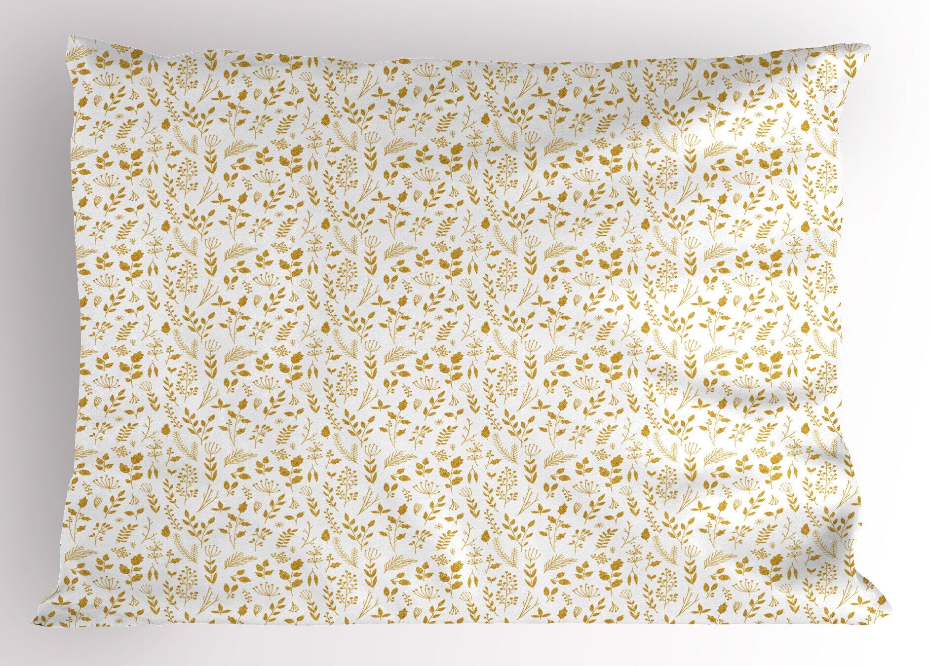 Kissenbezüge Dekorativer Standard Stück), Season Gedruckter (1 Size Kopfkissenbezug, Monochrome Spring Blumen Abakuhaus