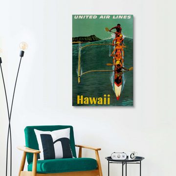 Posterlounge Holzbild Vintage Travel Collection, Hawaii, Vintage Illustration