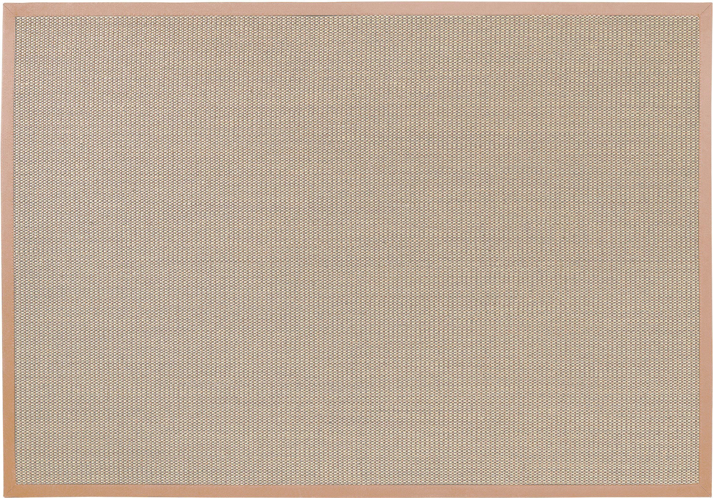 Dekowe Sisalteppich Brasil, rechteckig, Höhe: 6 mm, Flachgewebe, Obermaterial: 100% Sisal, mit Bordüre, Wohnzimmer