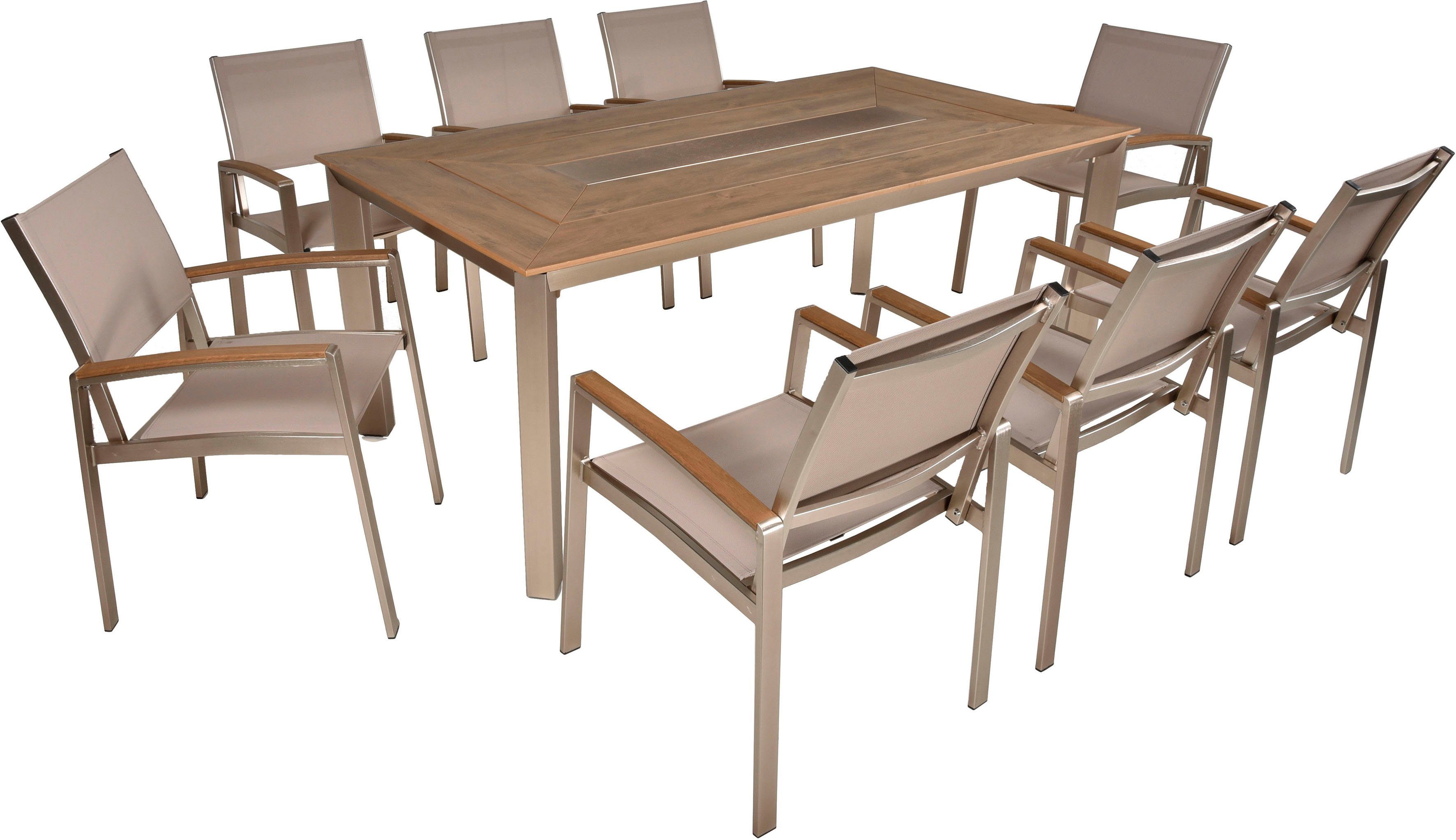 Garden Pleasure Garten-Essgruppe FLORENCE, (9-tlg)