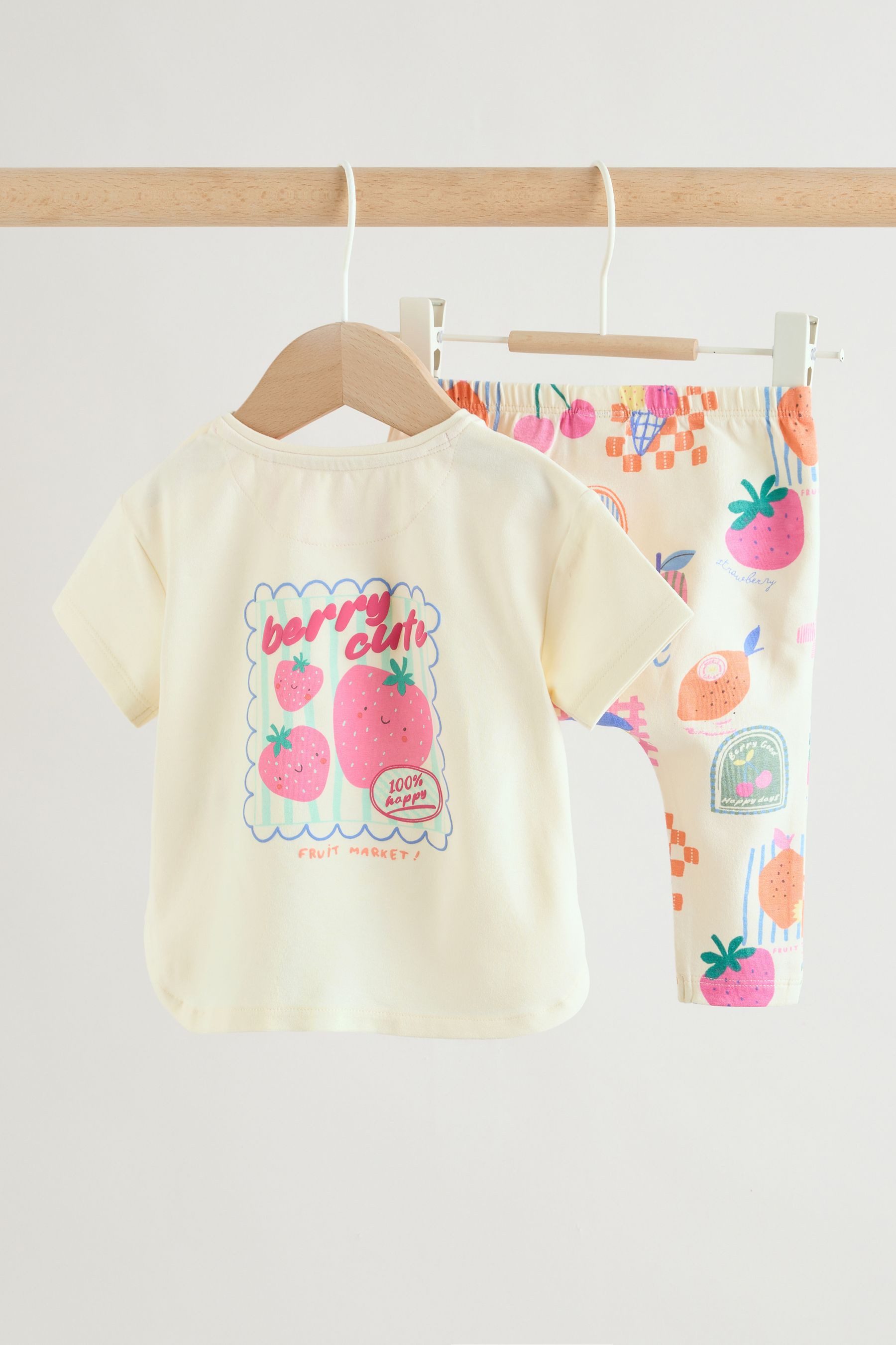 Next Shirt & Leggings 2-teiliges Baby-Set, Kurzarm-Oberteil + Leggings (2-tlg)