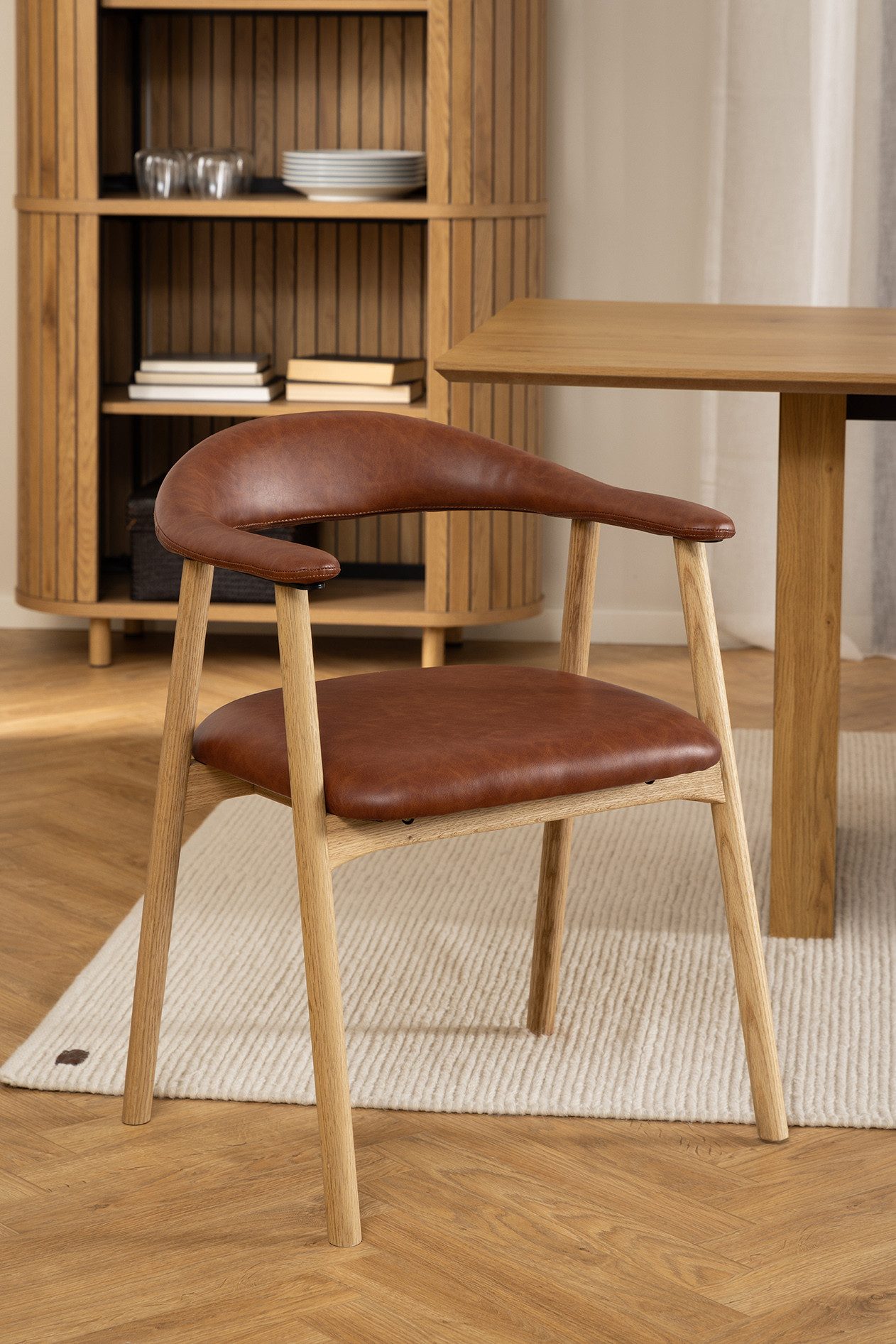 designimpex Esszimmerstuhl Design Esszimmerstuhl SA-1 Cognac günstig online kaufen