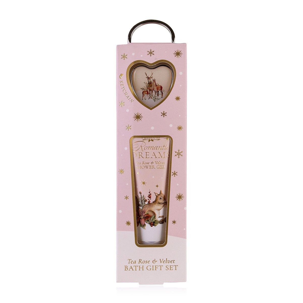 ACCENTRA Pflege-Geschenkset Badeset ROMANTIC DREAMS mit Duschgel und Schlüsselanhänger, 1-tlg., mineralölfrei parabenfrei sles-frei vegan