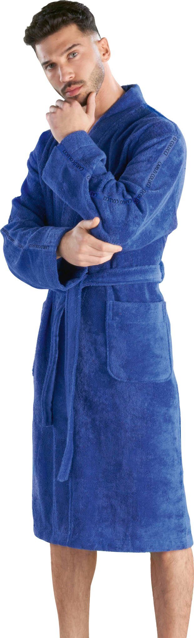CARLO COLUCCI Herrenbademantel Vito, ideal für Sauna & Spa, Hotelbademantel günstig online kaufen