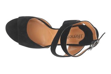 J.Reneé Soncino Black Sued Sandalette