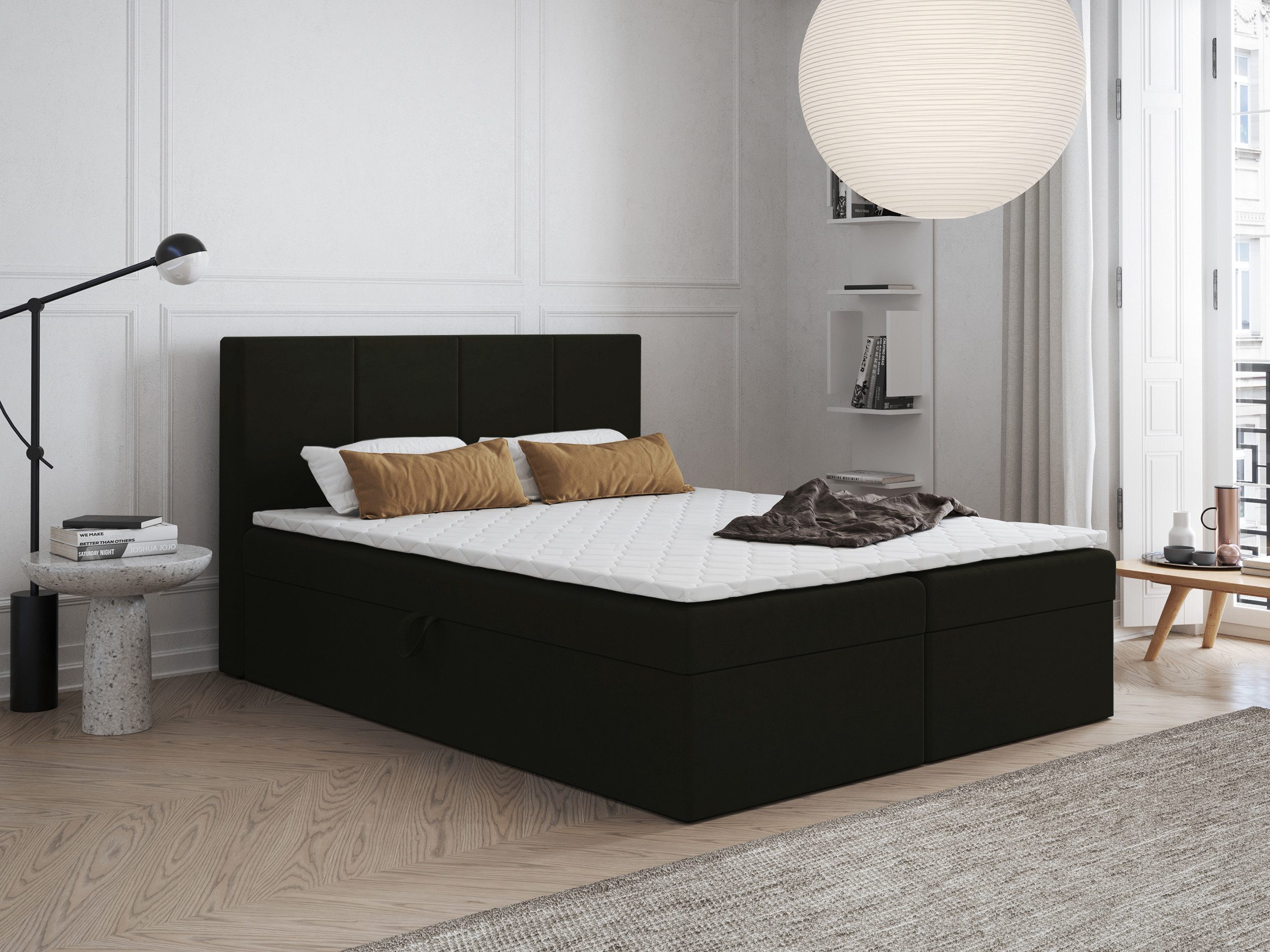 Godre Boxspringbett mit Bettkasten FARO 190x190 günstig online kaufen
