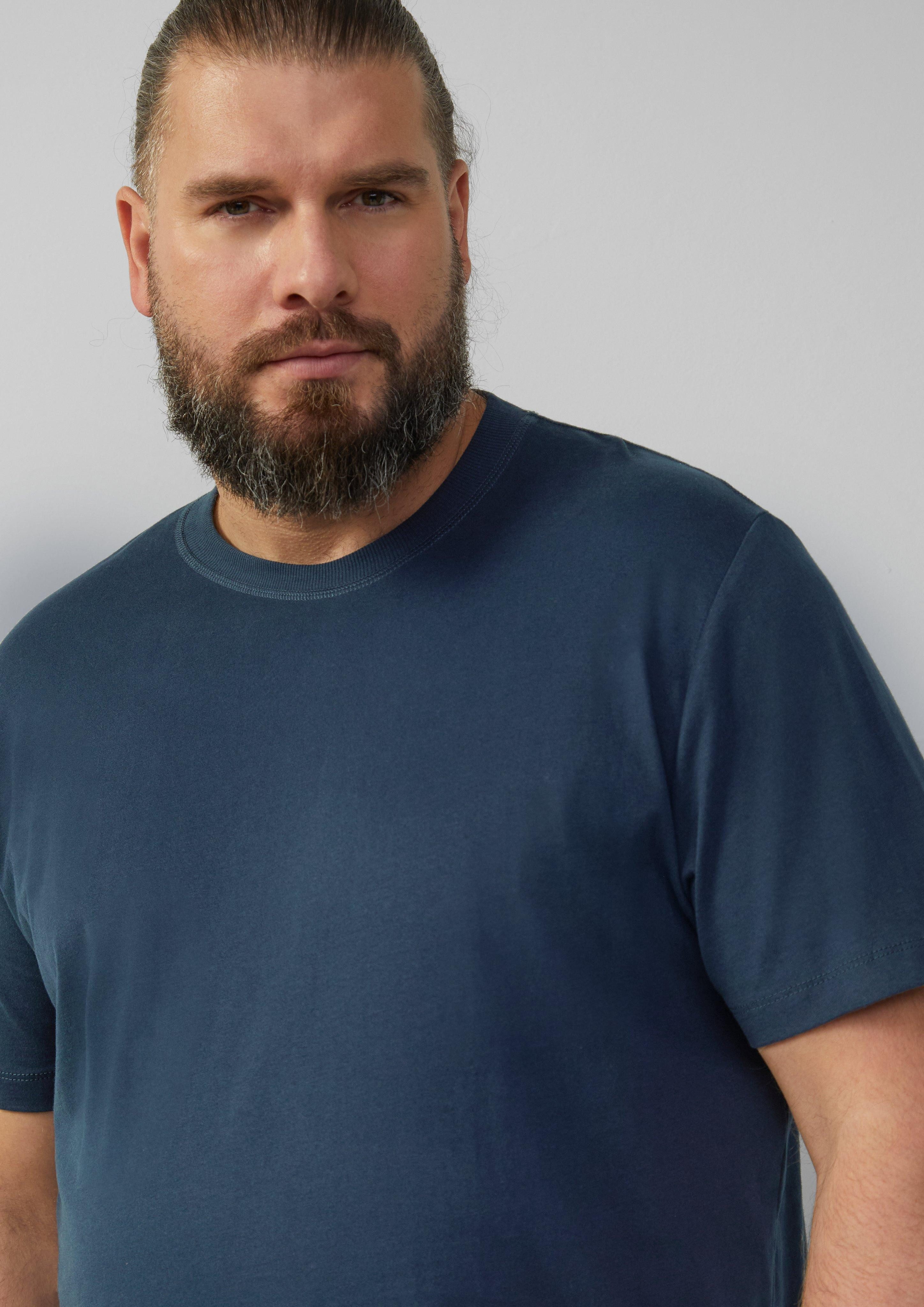 s.Oliver Kurzarmshirt T-Shirt mit Crewneck und günstig online kaufen