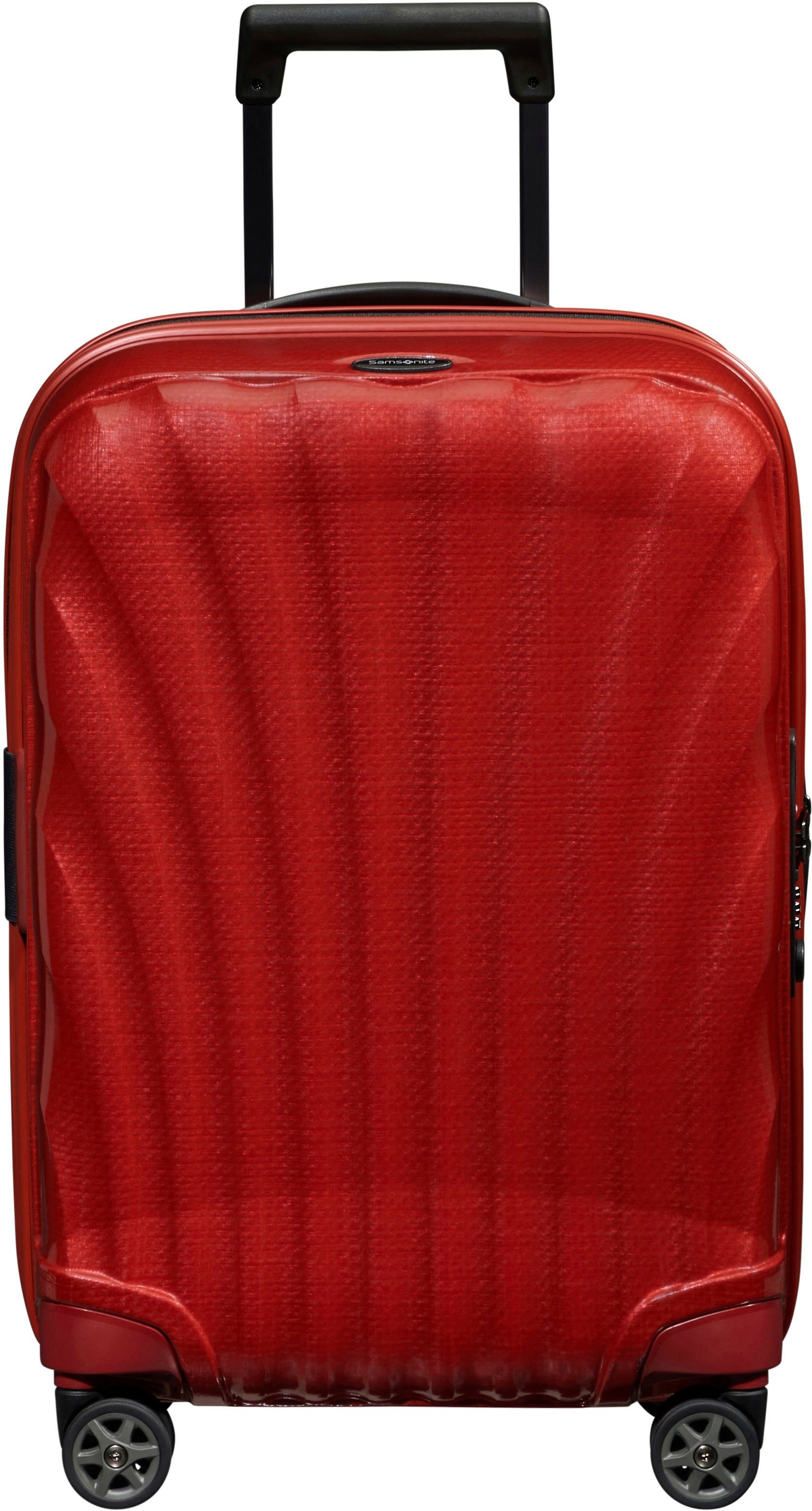 Samsonite Hartschalen-Trolley C-LITE 55 EXP, verschiedene Farben, 4 Rollen, Handgepäck-Koffer Volumenerweiterung TSA-Zahlenschloss USB-Schleuse
