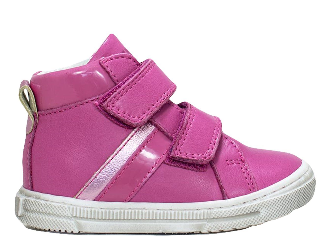 Telyoh Sneaker Mädchen Halbschuh Y00877 mit Klett Leder Pink Sneaker