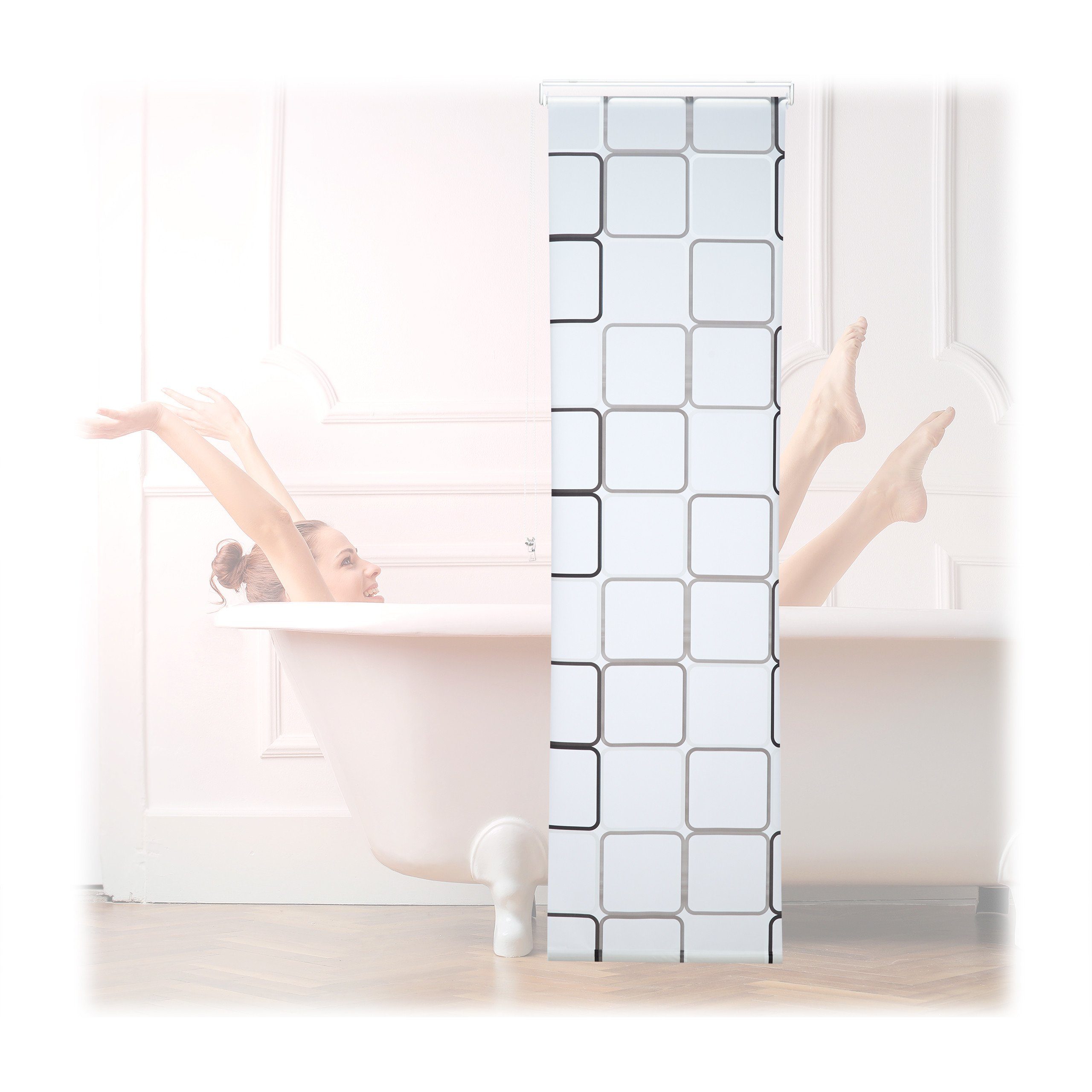 relaxdays Duschrollo SQUARE Breite 60 cm, günstig online kaufen