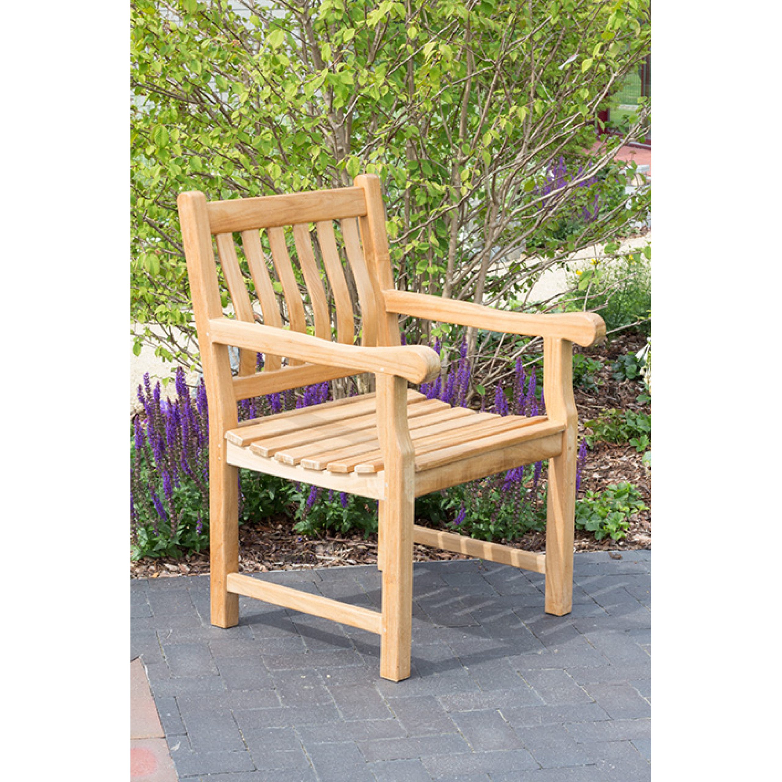 deVries Gartenlounge-Sessel deVries Landhaussessel "MENDIP" aus Teakholz Premium Holzstuhl 60 x