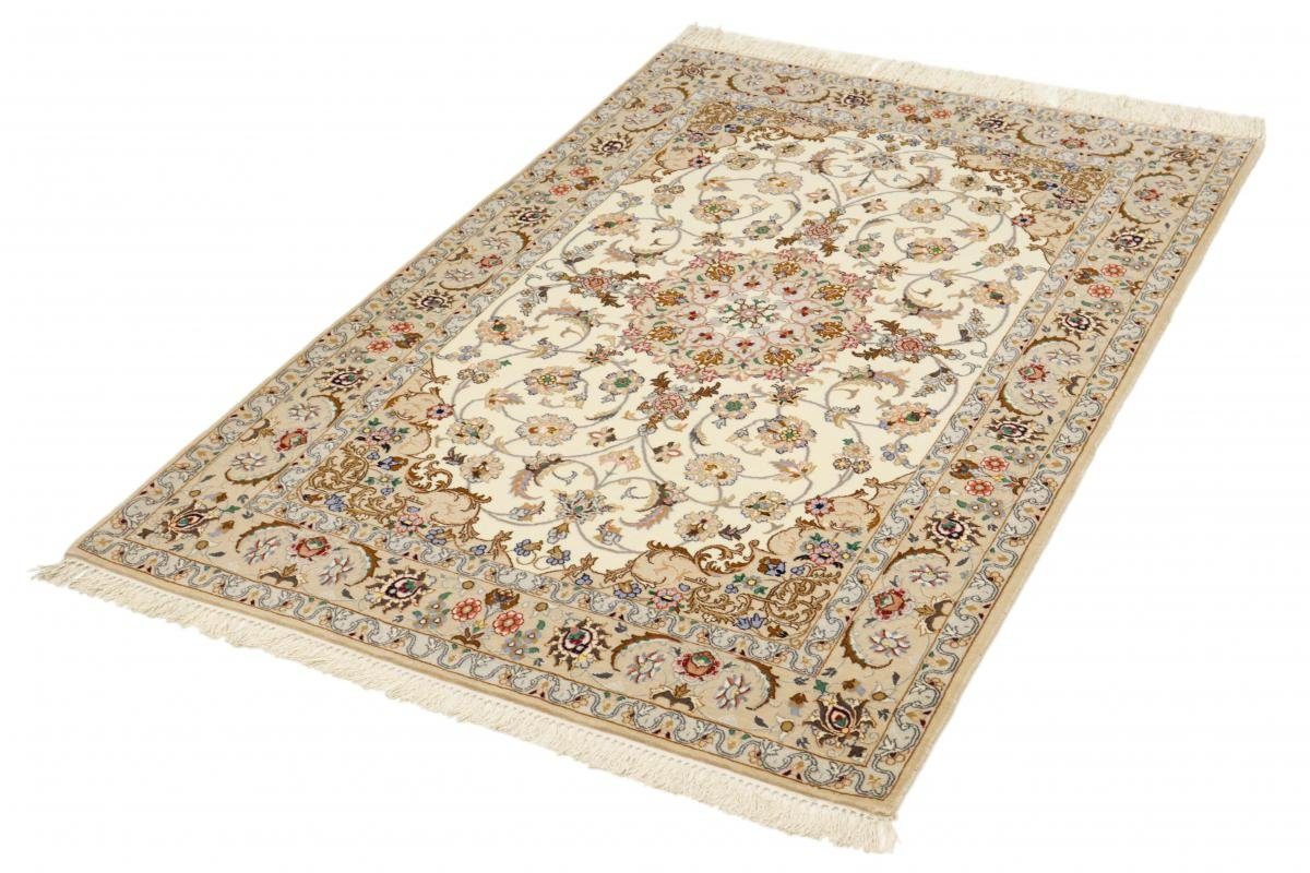 Orientteppich Isfahan Seidenkette mm 6 Handgeknüpfter Trading, Höhe: 114x166 Orientteppich, rechteckig, Nain