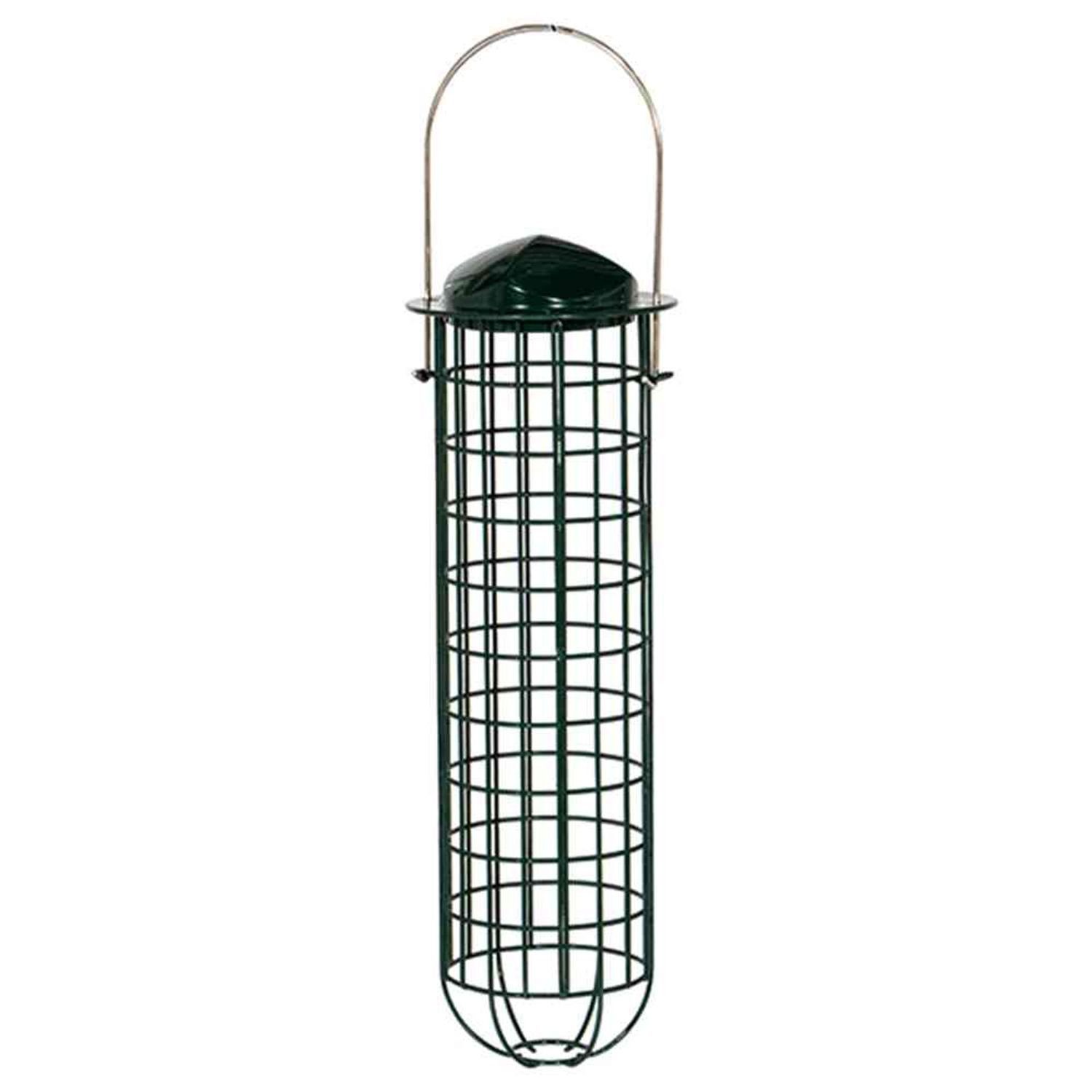 Vogelhaus Futterstation Metall für Meisenknödel, 31 cm