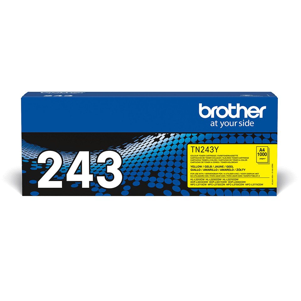 Brother Toner TN-243Y Gelb (ca. 1000 Seiten) Tintenpatrone