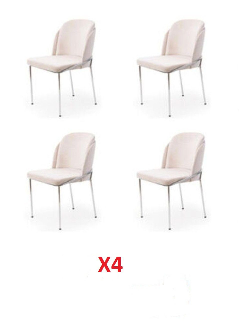 JVmoebel Esszimmerstuhl (4x Stühle), Stuhl 4x Ess Zimmer Stühle Sessel Lounge Design Möbel Polsterstuhl