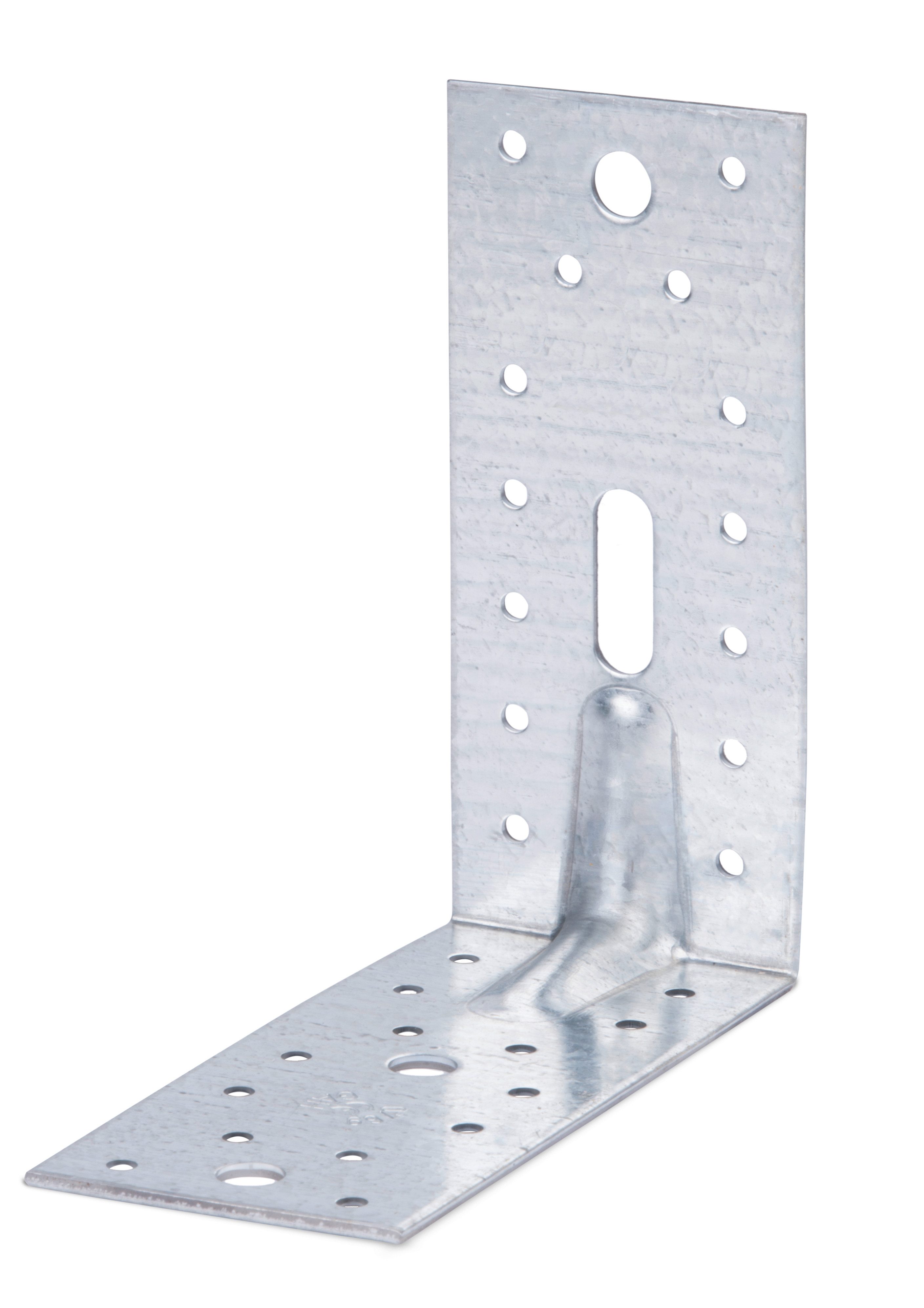 Alberts Winkelverbinder, LxB: 150x150 mm, sendzimirverzinkt, (Set, 25-St), Schwerlast-Winkelverbinder mit Sicke, Handwerkerpack