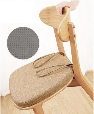 FIDDY Stuhlkissen 40x38 cm Sitzkissen Stuhl mit Bändern 3 cm Dickes Sitzpolster