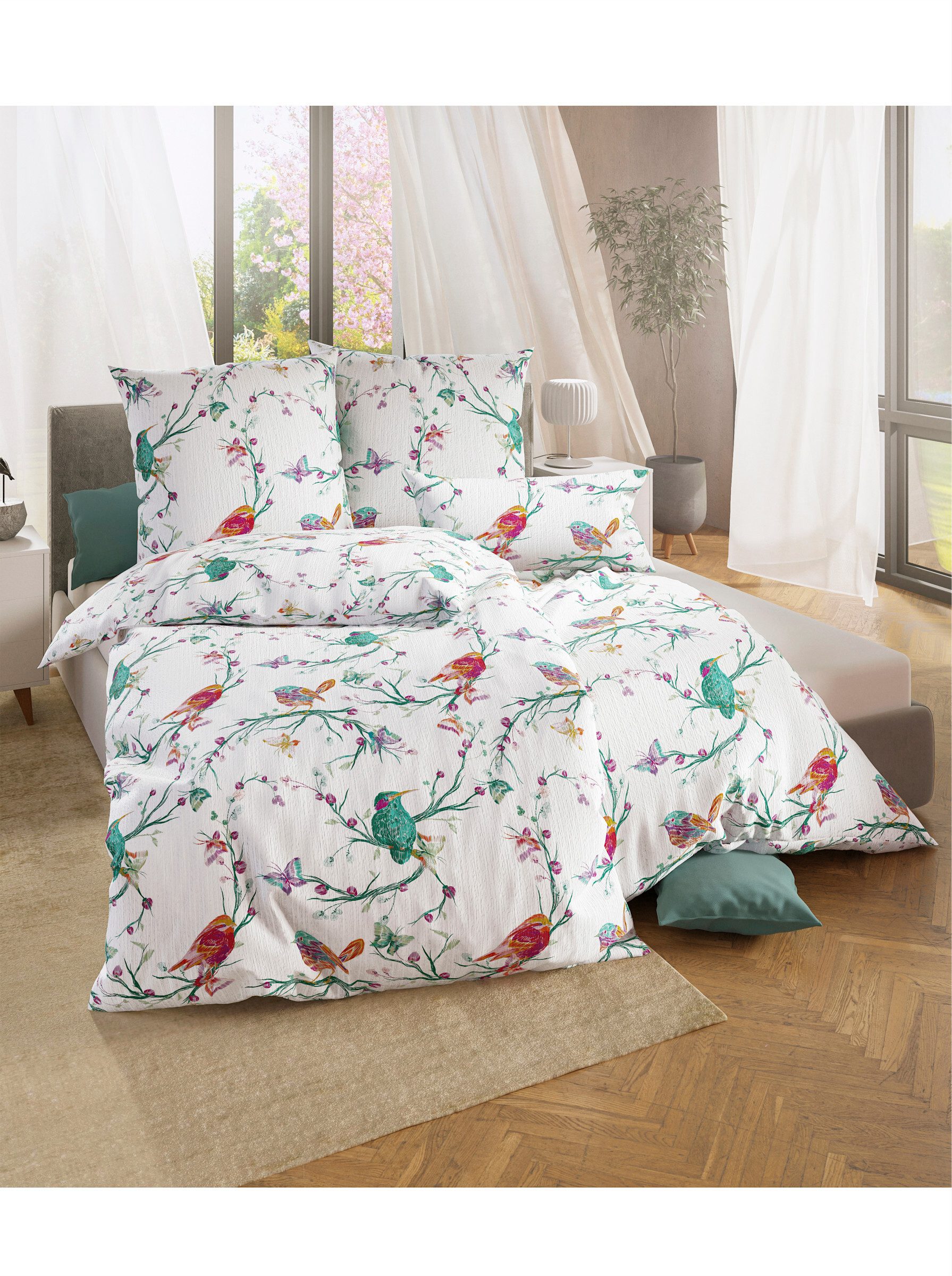 Witt Bettwäsche Bettwäsche, Seersucker, 4 teilig, günstig online kaufen