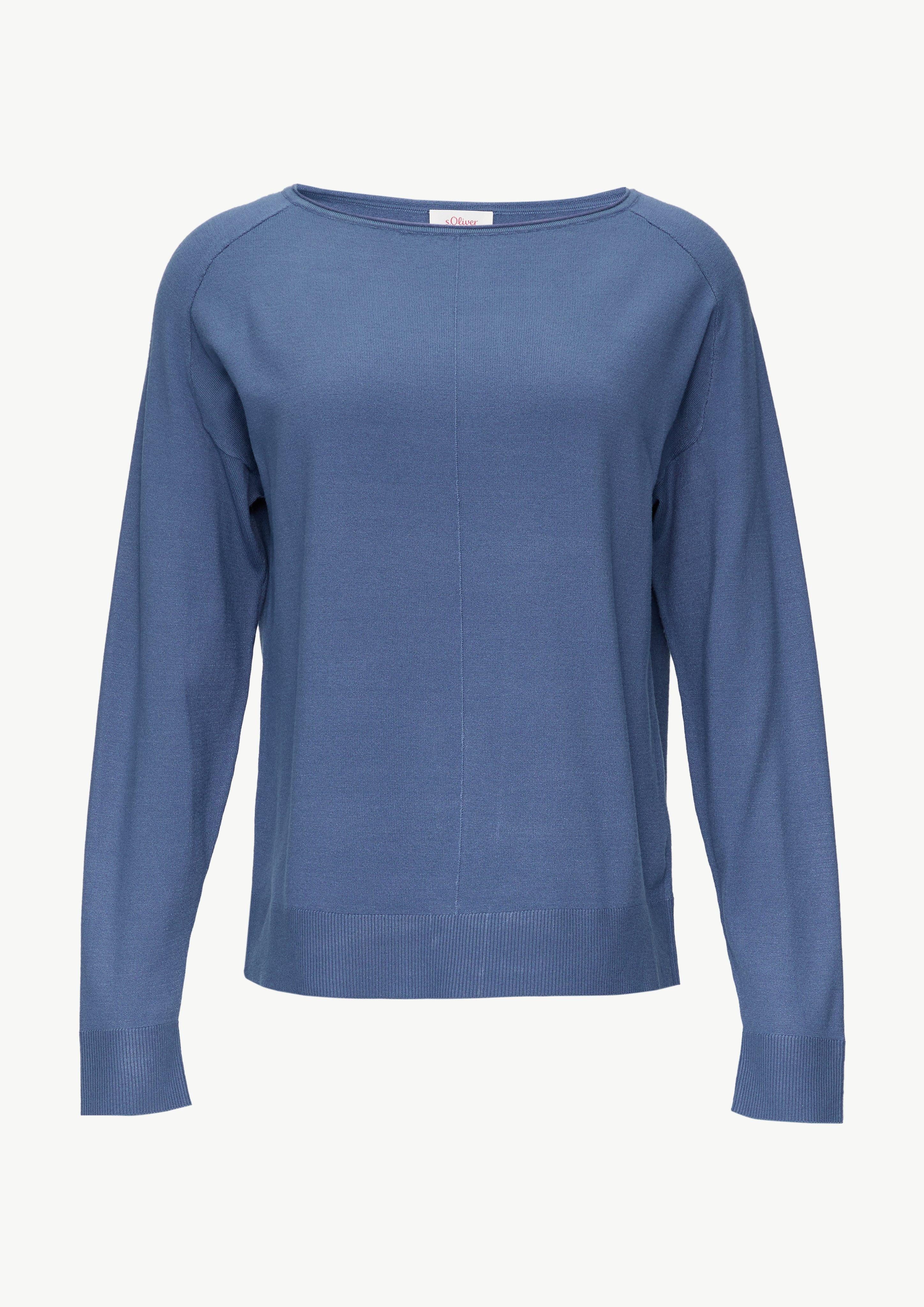 s.Oliver Strickpullover Strickpullover mit U-Boot-Ausschnitt aus günstig online kaufen