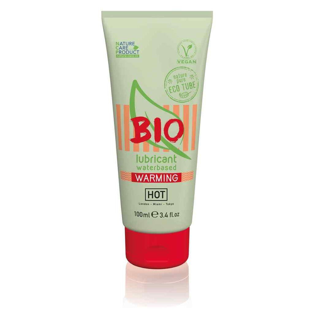 HOT Gleitgel HOT BIO lubricant warming 100 ml, 1-tlg., Wärmeeffekt, Organisch, Vegan, Bio, Wasserbasis