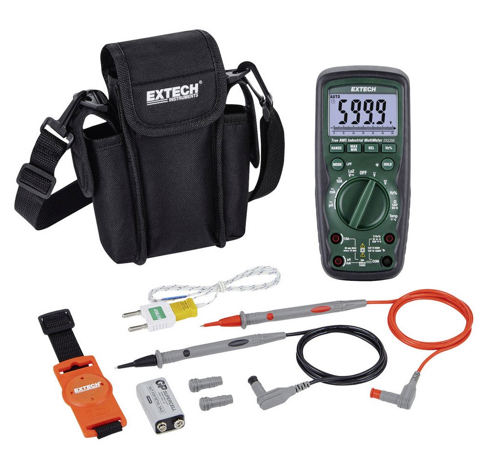 Thumbnail - Extech Spannungsprüfer Extech Extech EX520A Hand-Multimeter digital CAT IV 600 V Anzeige (C, (Extech EX520A)