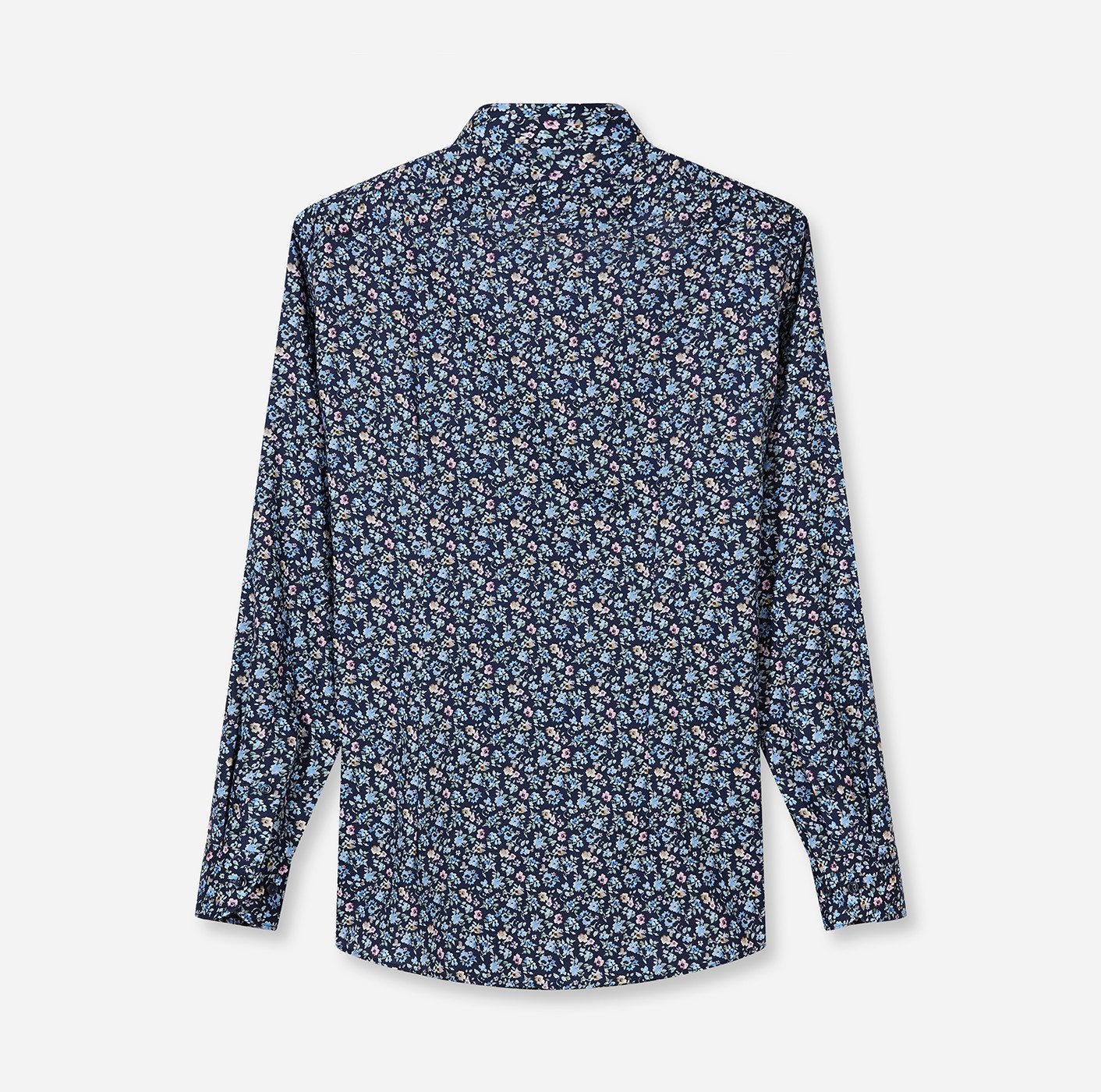 OLYMP Langarmhemd Luxor Businesshemd, New-Kentkragen, floraler Print, modern fit