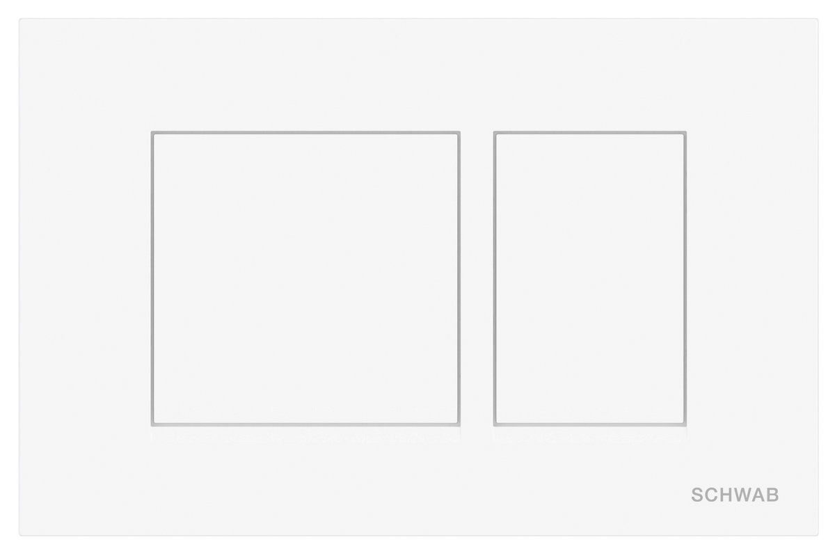Schwab Betätigungsplatte CERES Betätigungsplatte, 246x159mm, Weiß glanz, Schwab-P67-0130-0250