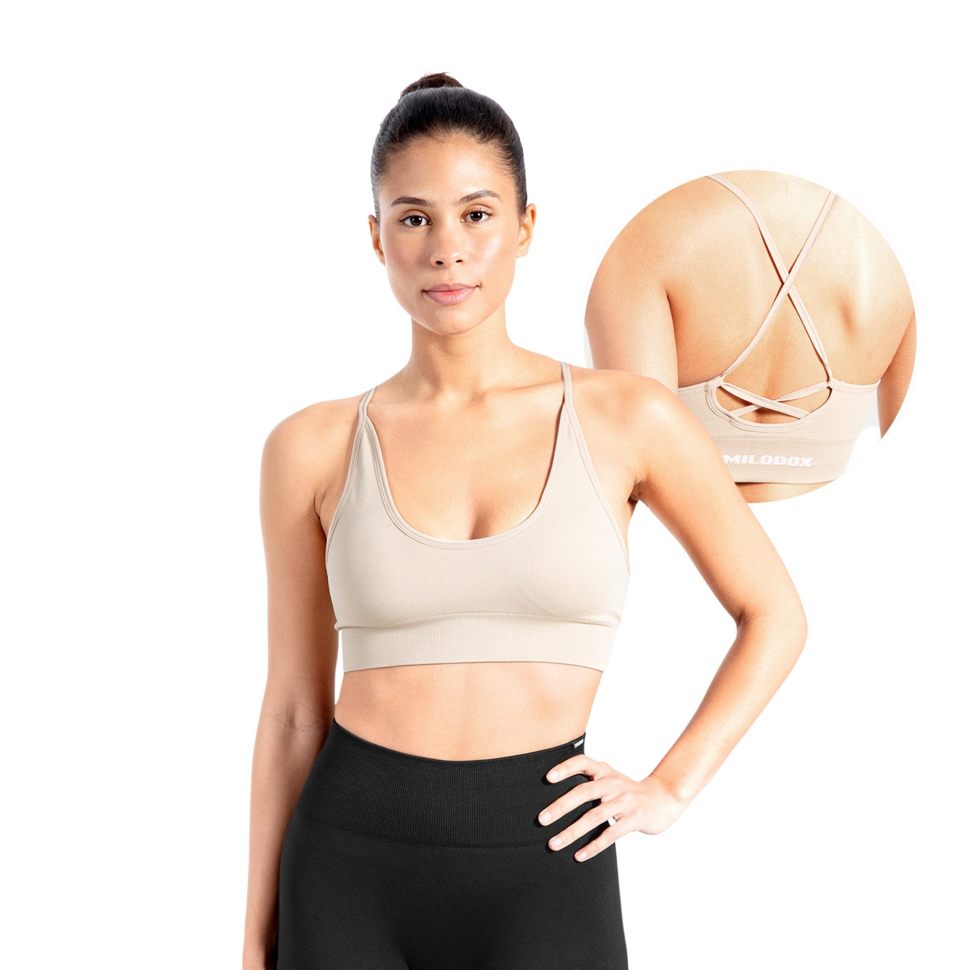 Smilodox Sport-BH Cetrina, Seamless Sport Bra eleganter Rückenausschnitt Fi günstig online kaufen
