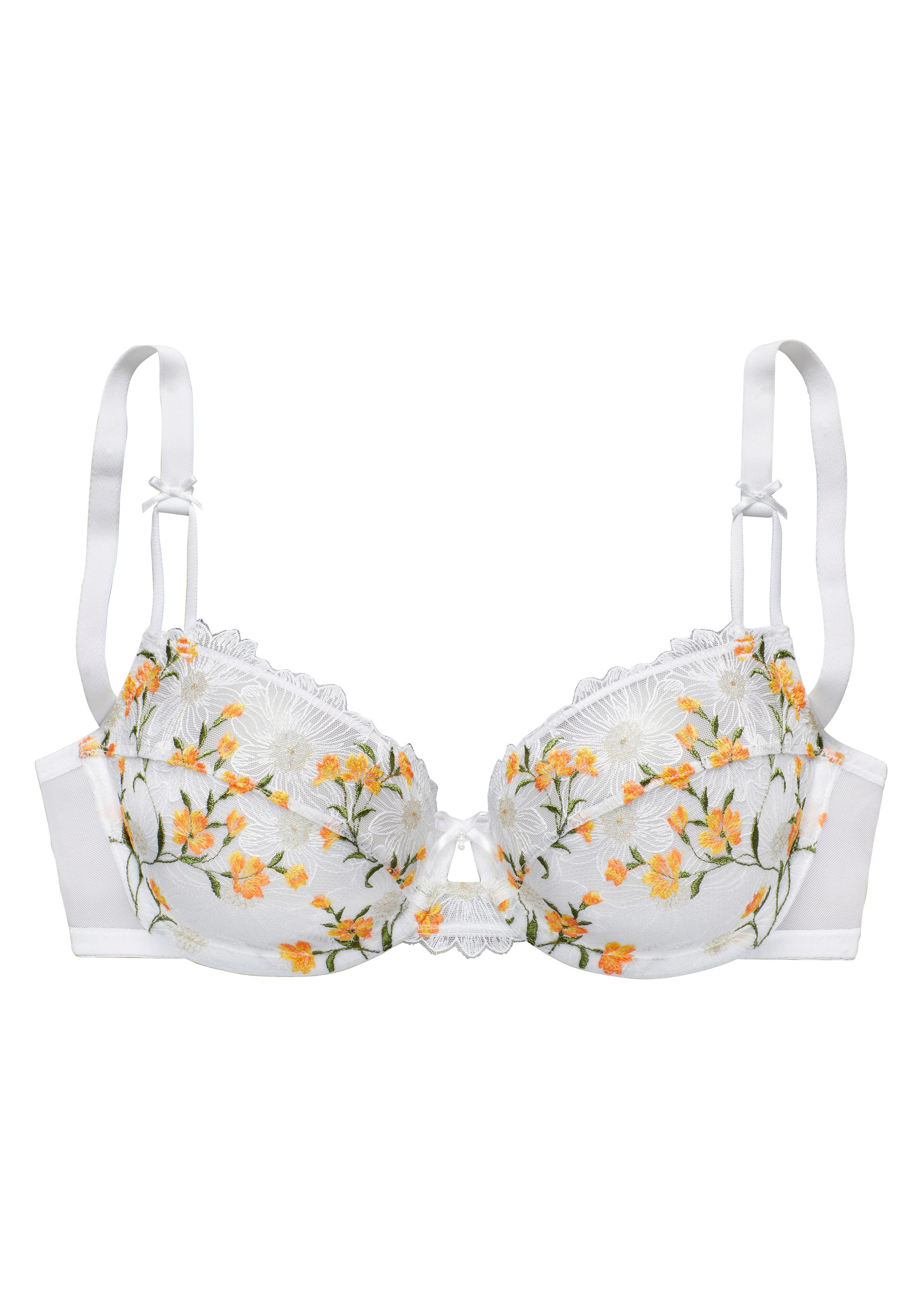LASCANA Bügel-BH mit zarter, floraler Stickereispitze, sexy Dessous – Bild 2 von 5