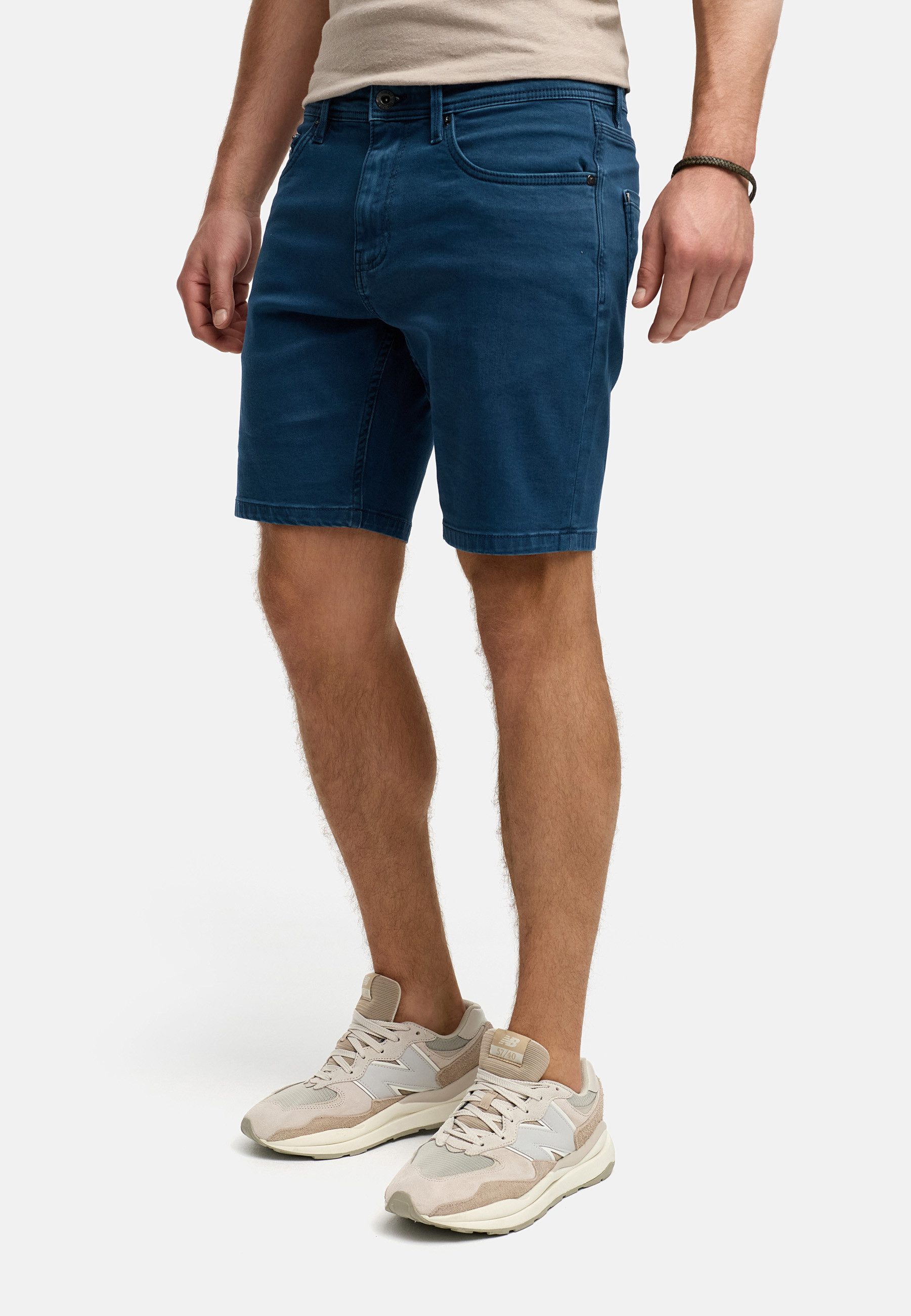 INDICODE Jeansshorts Herren INSymon Jeans Shorts Herrenshorts 5-Pocket-Shorts aus Soft Denim – Bild 3 von 5