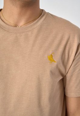 Cleptomanicx T-Shirt Gull Rider mit dezenter Stickerei
