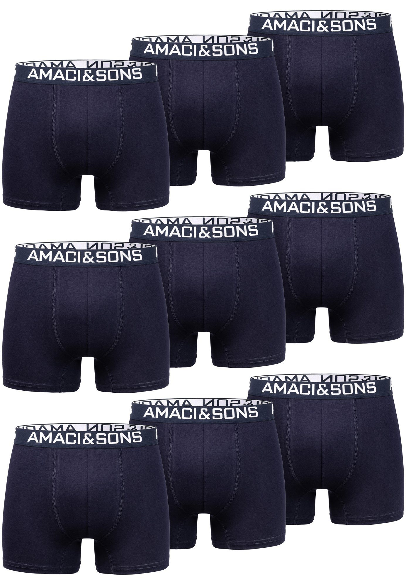 Amaci&Sons Boxershorts LARY 9er Pack Boxershorts (9er-Pack) Herren Baumwoll günstig online kaufen