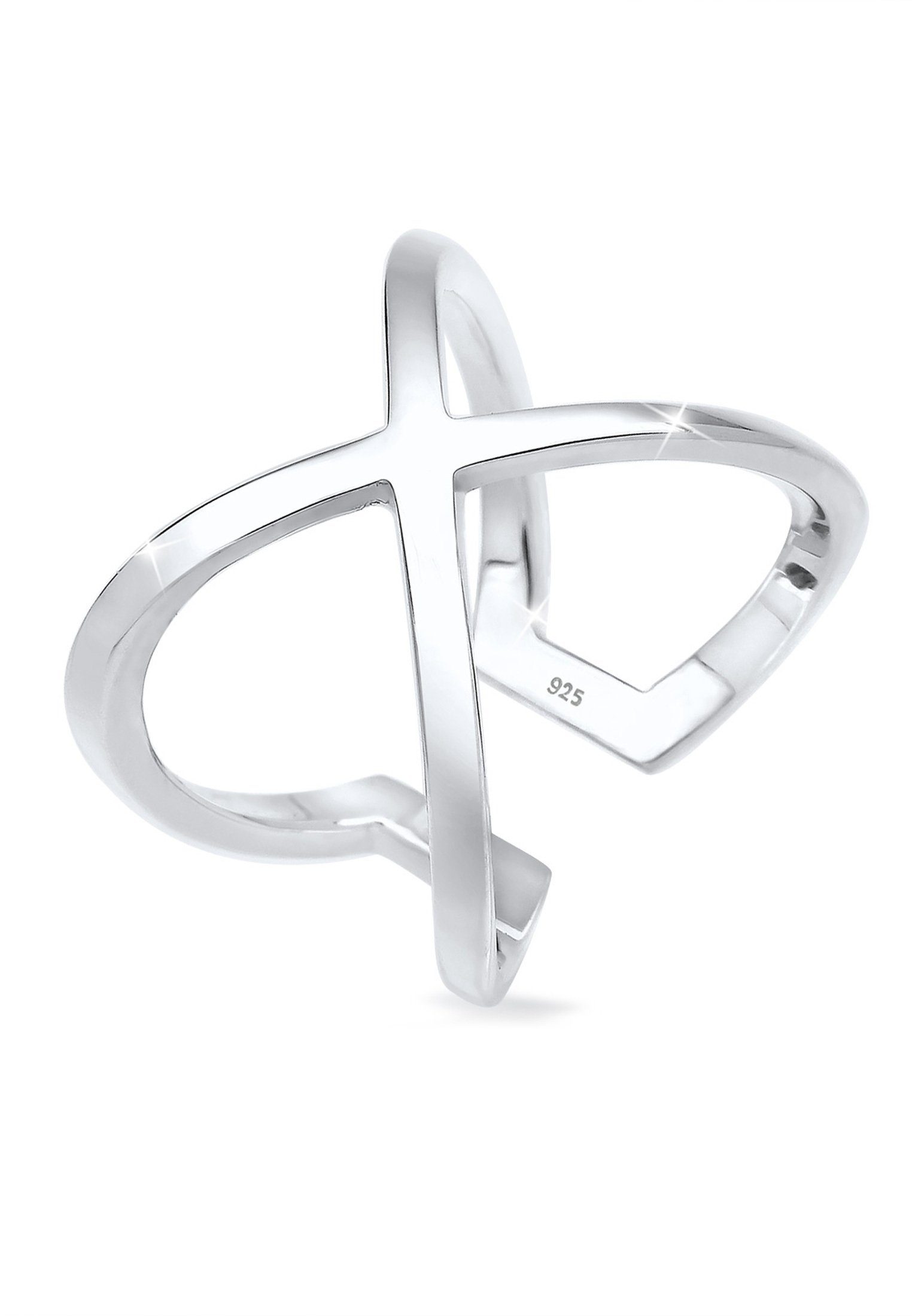 Elli Fingerring Kreuz verstellbar 925 Sterling günstig online kaufen