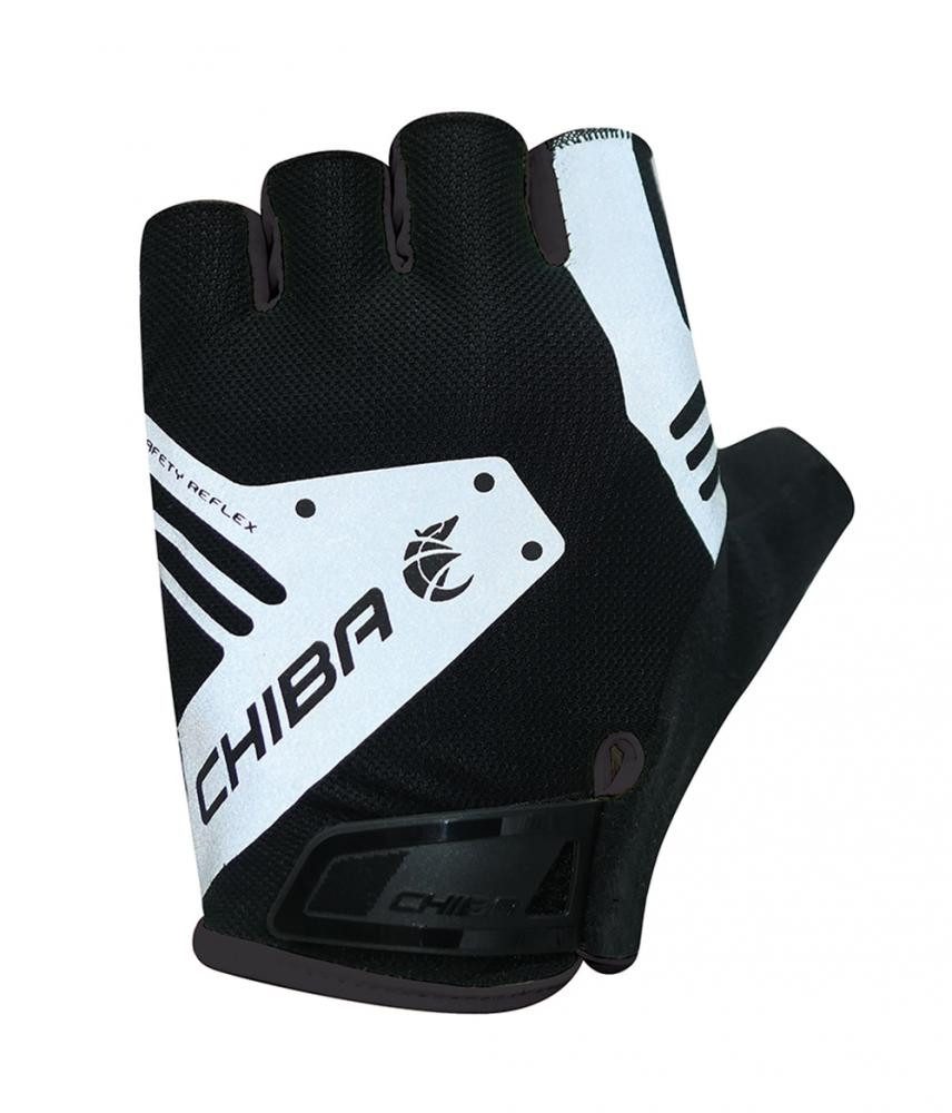 Chiba Fahrradjacke Chiba Handschuhe Air Plus Reflex kurz schwarz Gr S 7