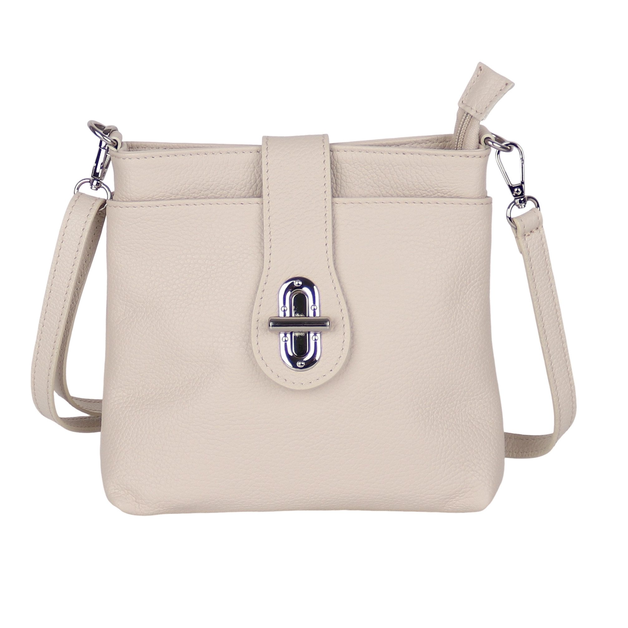 MIRROSI Umhängetasche Damen Crossbody Bag, Echtleder Made In Italy, (22x22x8cm) aus Wildleder