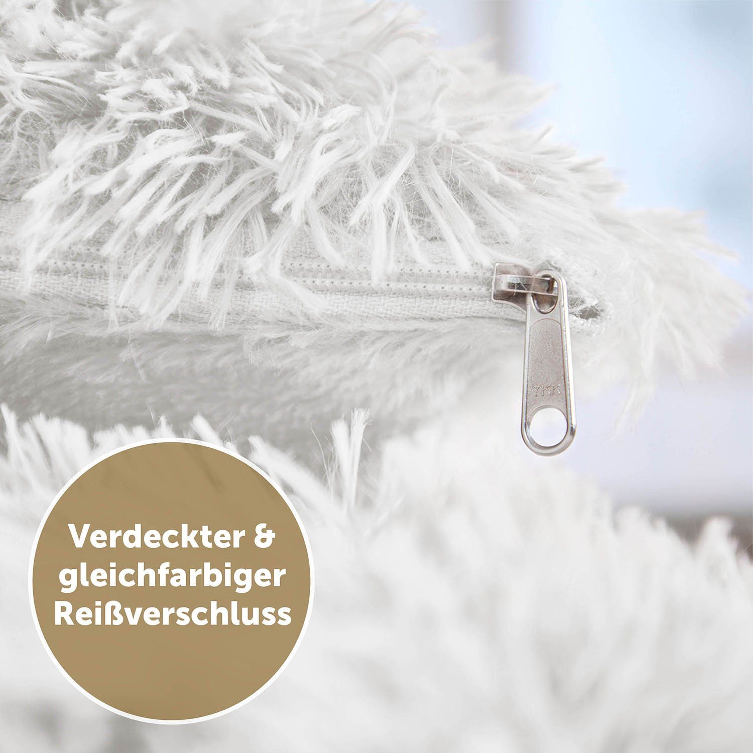 Blumtal Kissenbezug Kunstfell Kissen mit stabilem günstig online kaufen