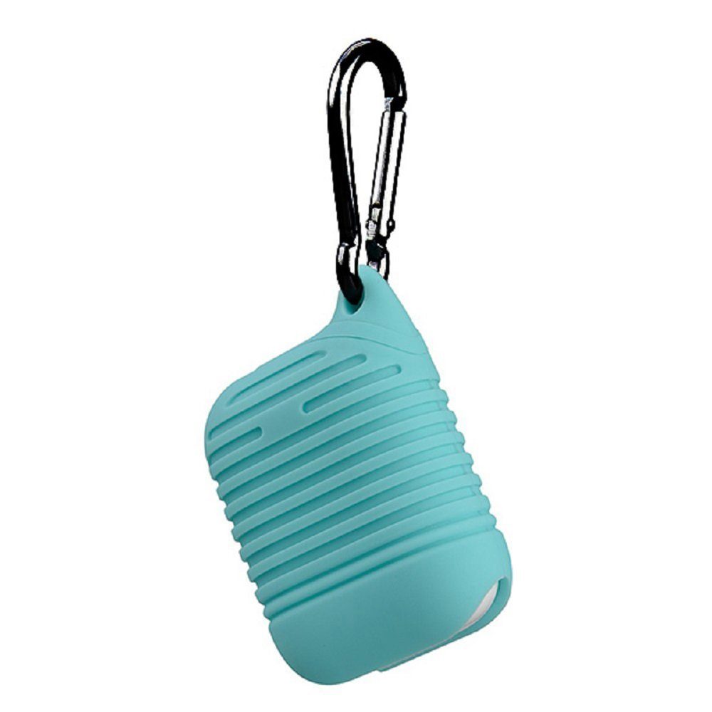 COFI 1453 Kopfhörer-Schutzhülle 360 Grad Schutz Airpods Case Silikon Hülle Schutztasche Ladekoffer