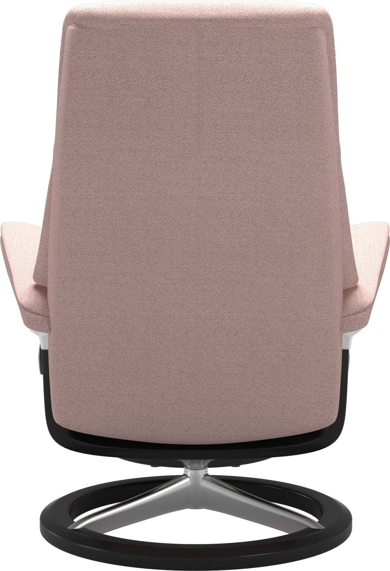 Stressless® Schwarz Signature Base, Relaxsessel M,Gestell View, Größe mit