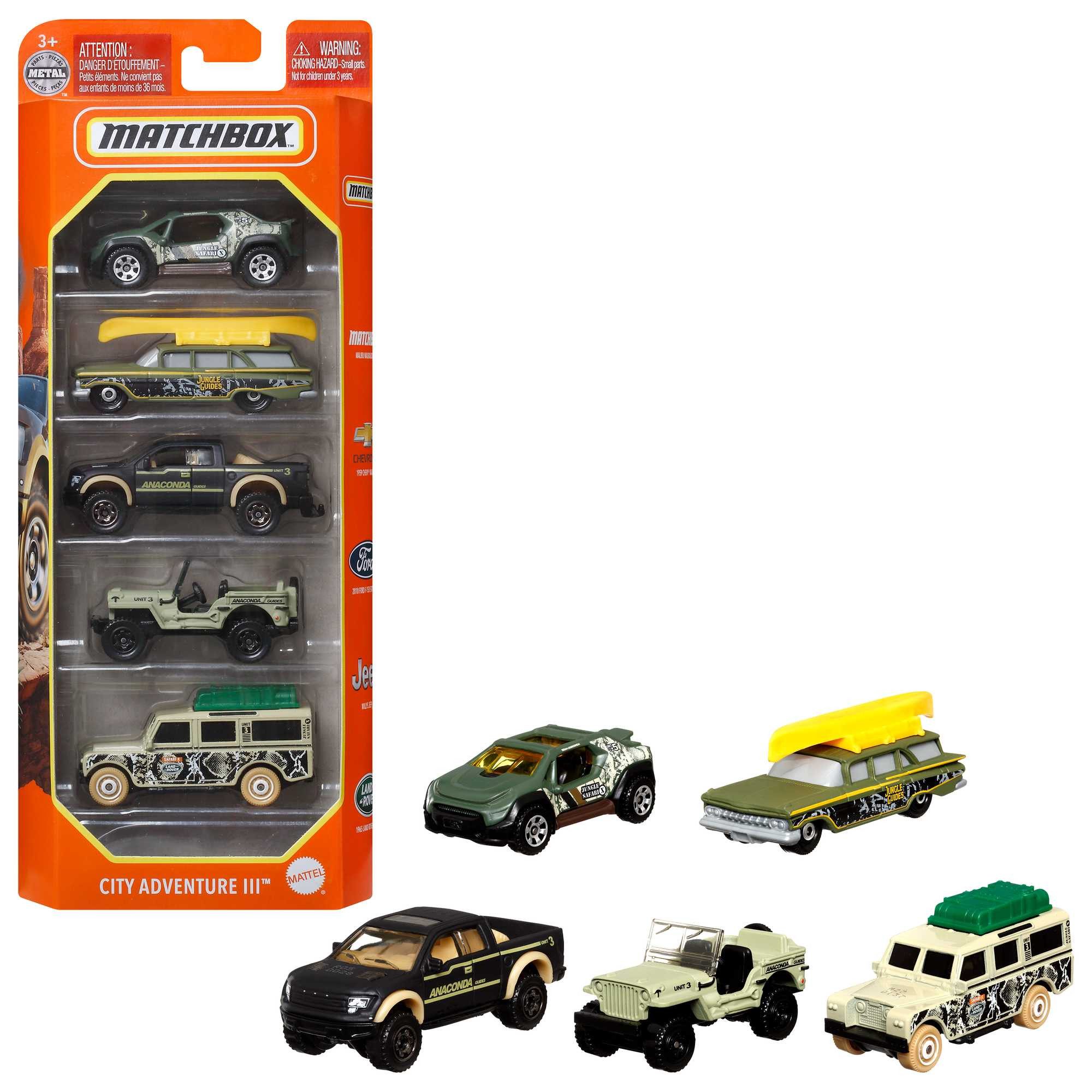 MATCHBOX Spielzeug-Auto Matchbox Fahrzeuge 5-Pack