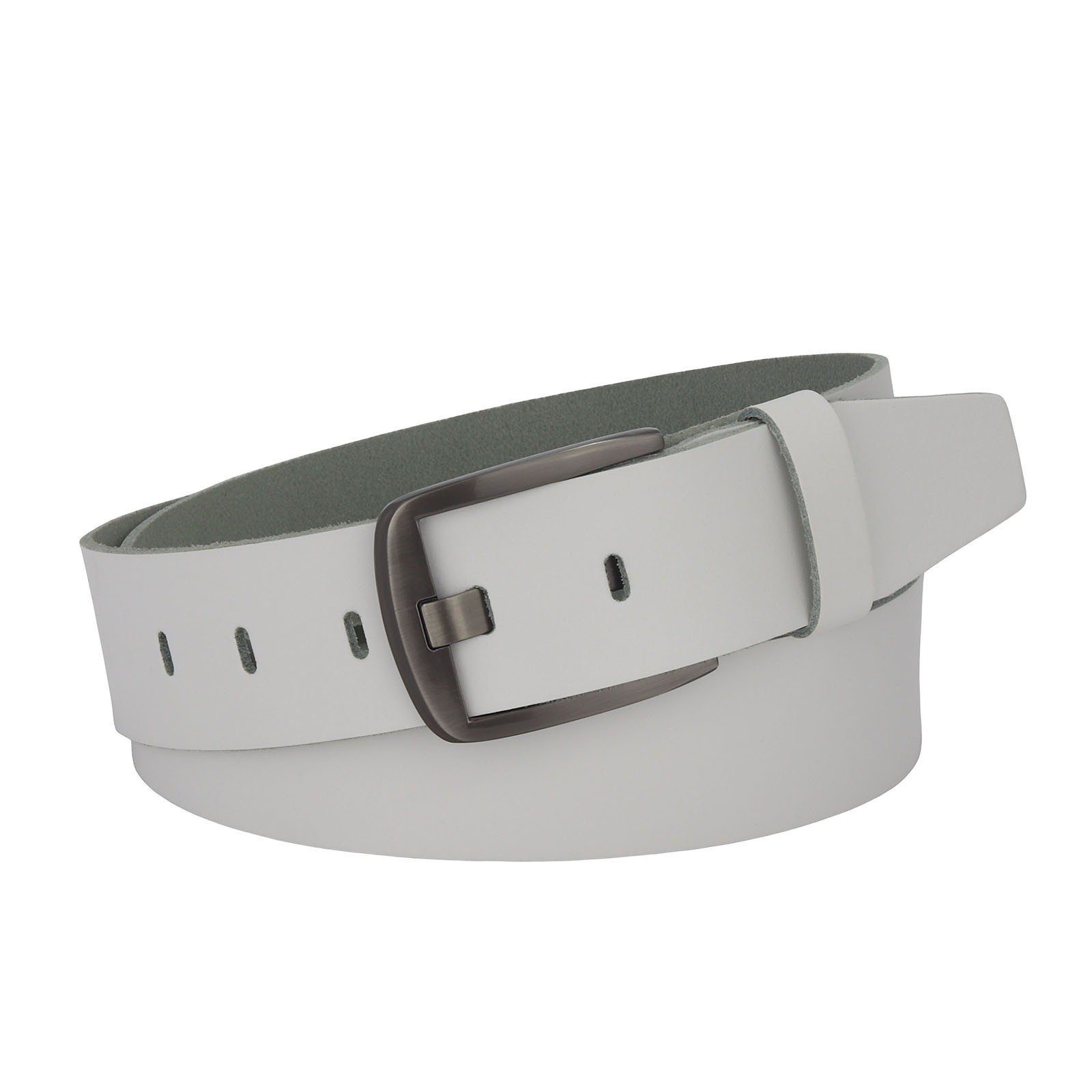 Manza Ledergürtel Gürtel Ledergürtel 4cm breit Echt Leder Jeansgürtel Unisex Kürzbar